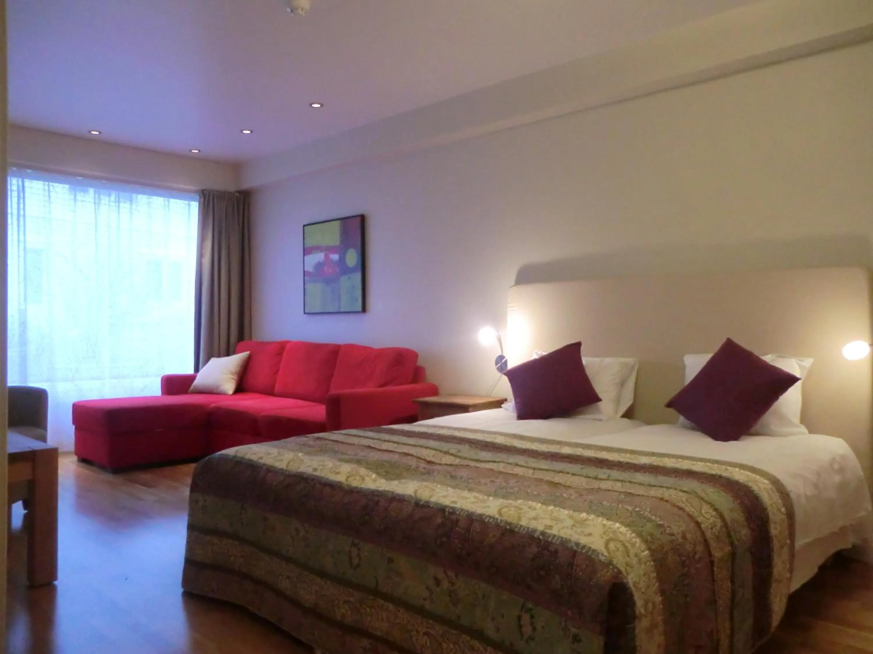 Bed in Lavik Fjord Hotel & Apartments