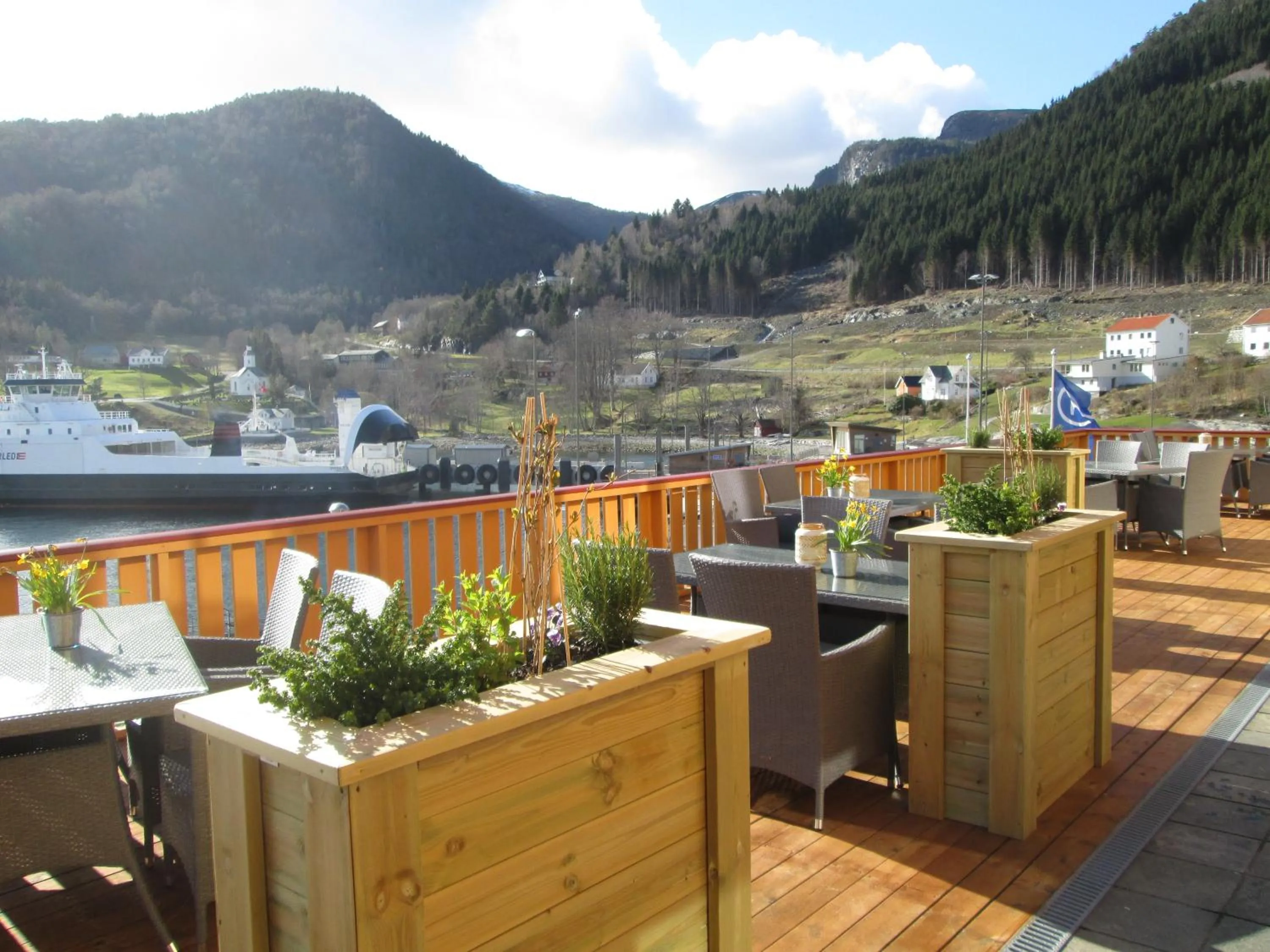 Balcony/Terrace in Lavik Fjord Hotel & Apartments