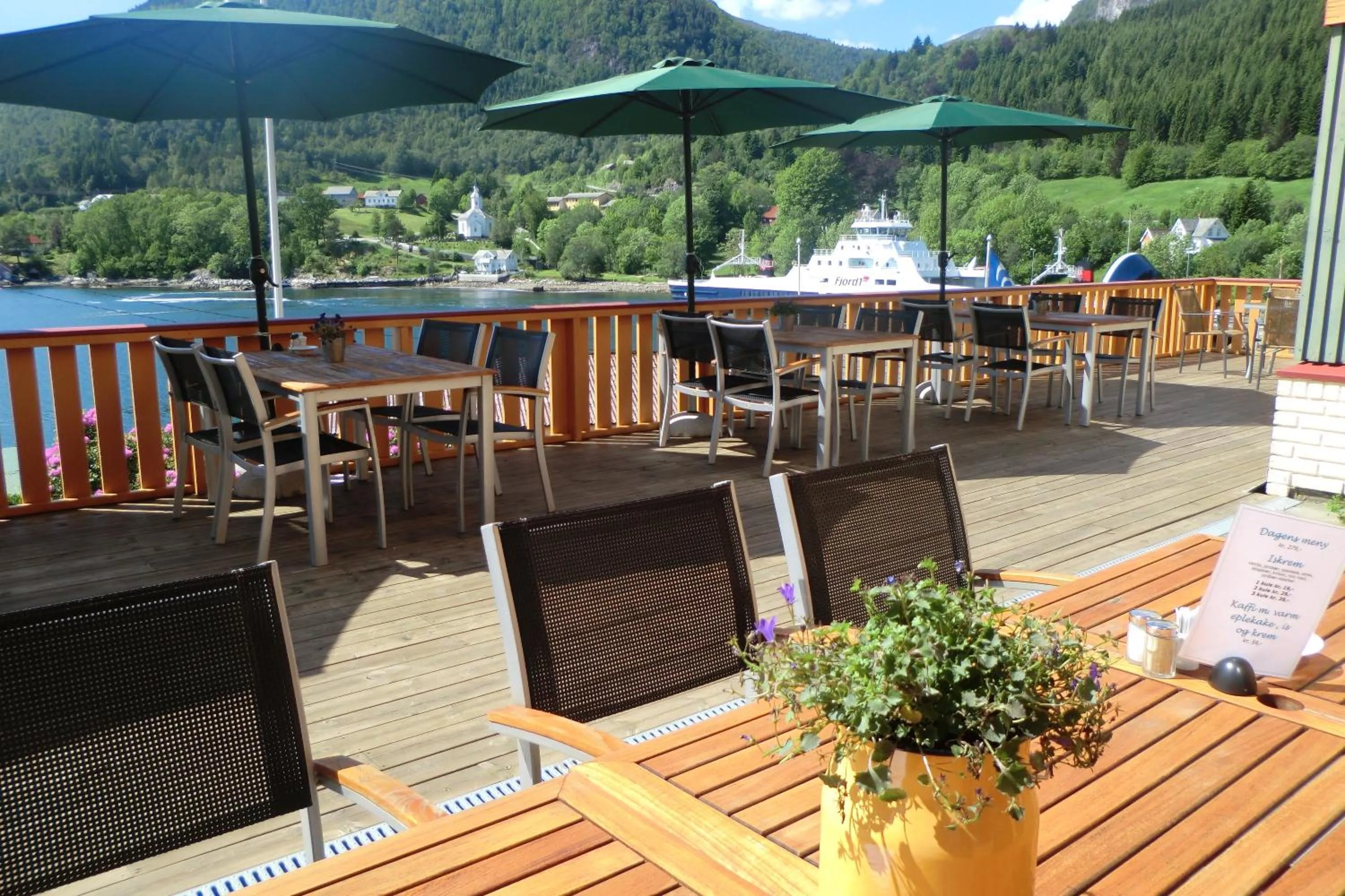 Balcony/Terrace in Lavik Fjord Hotel & Apartments