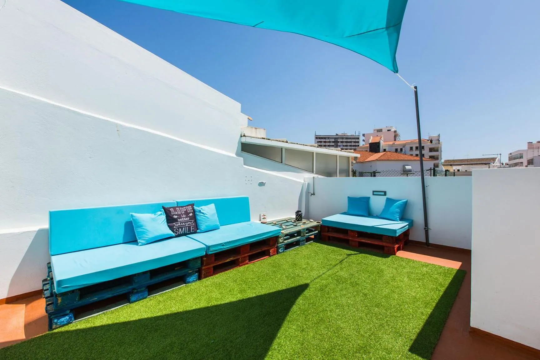 Balcony/Terrace in Faro Cosy Guesthouse