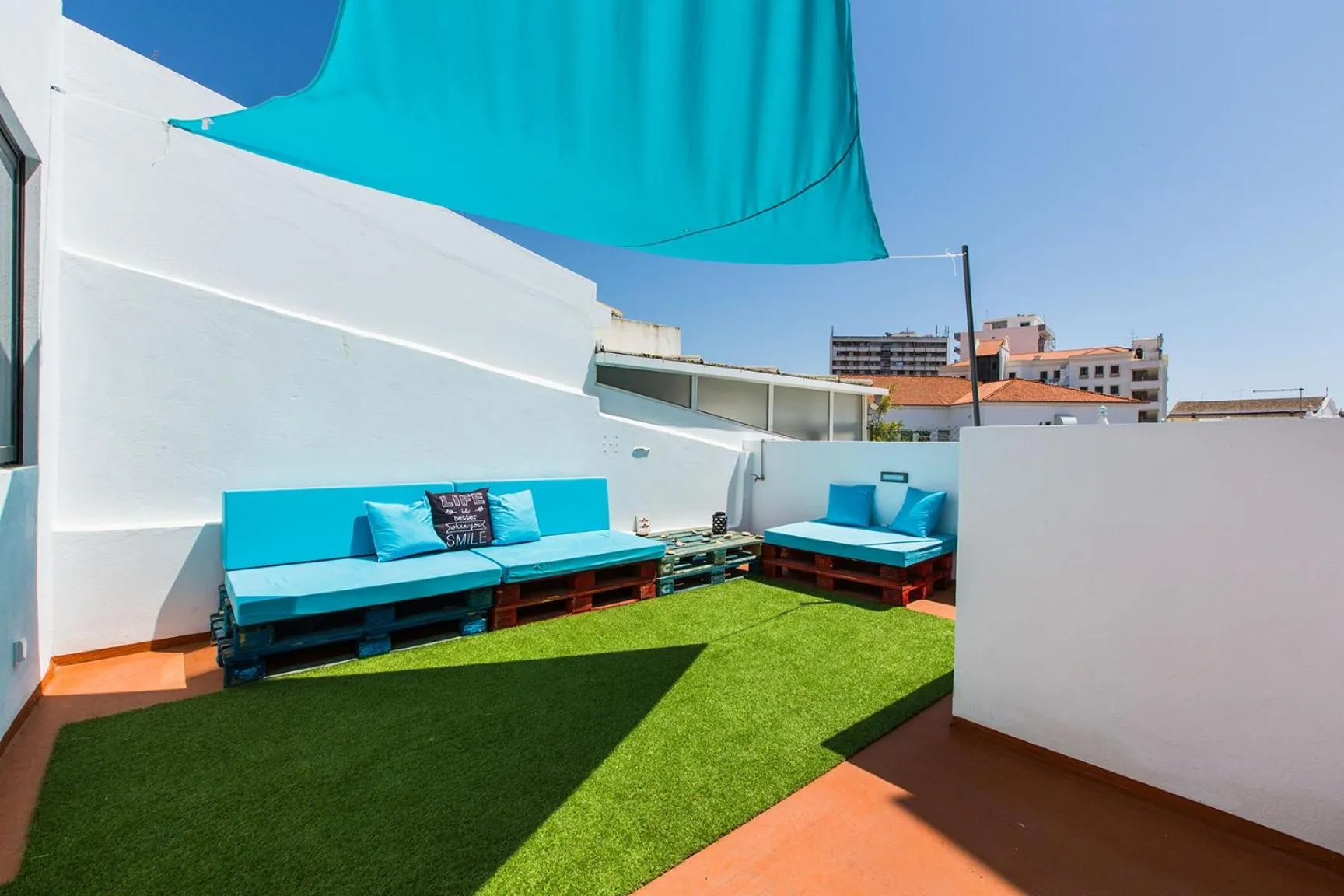 Balcony/Terrace in Faro Cosy Guesthouse