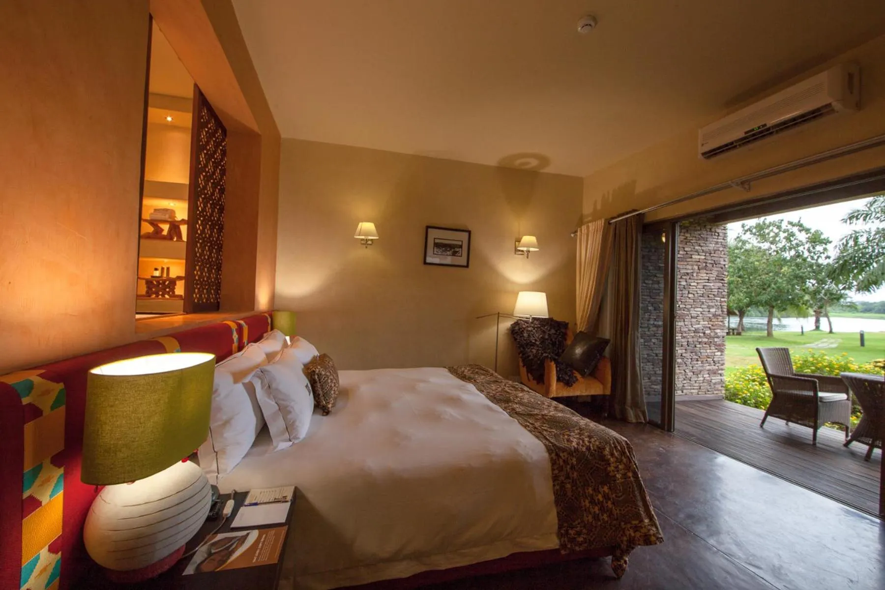 River view, Bed in The Royal Senchi Hotel and Resort