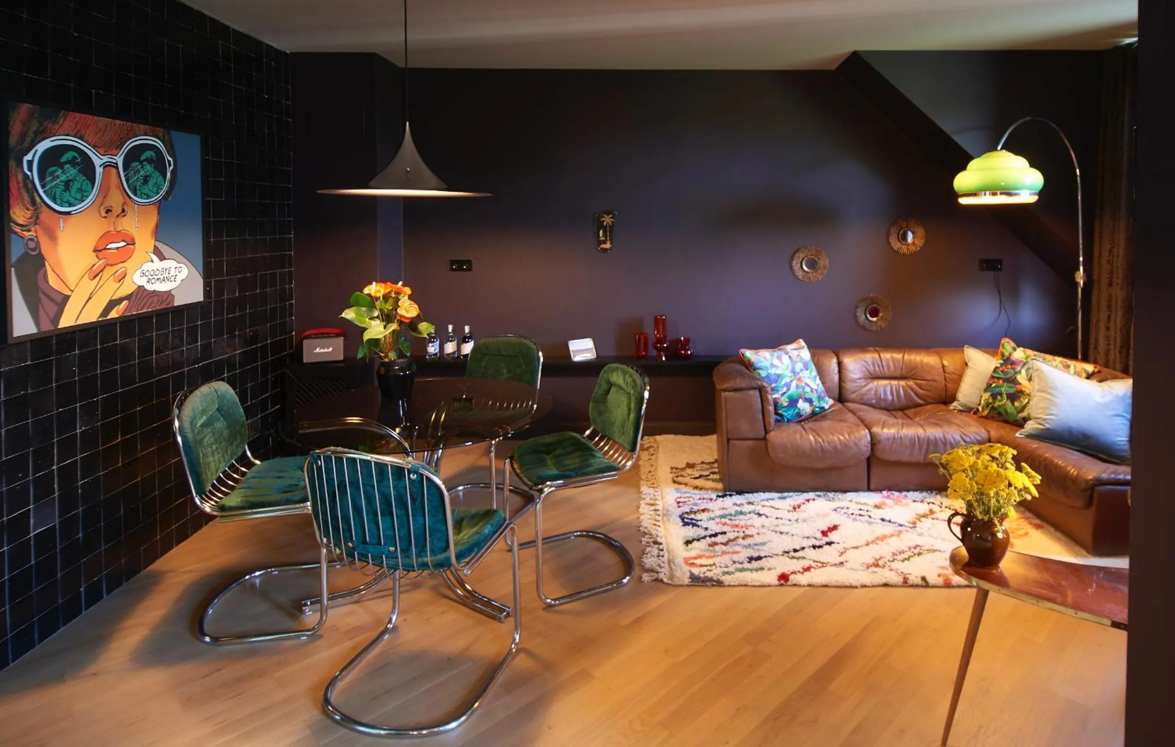 Living room in Cora Apartments