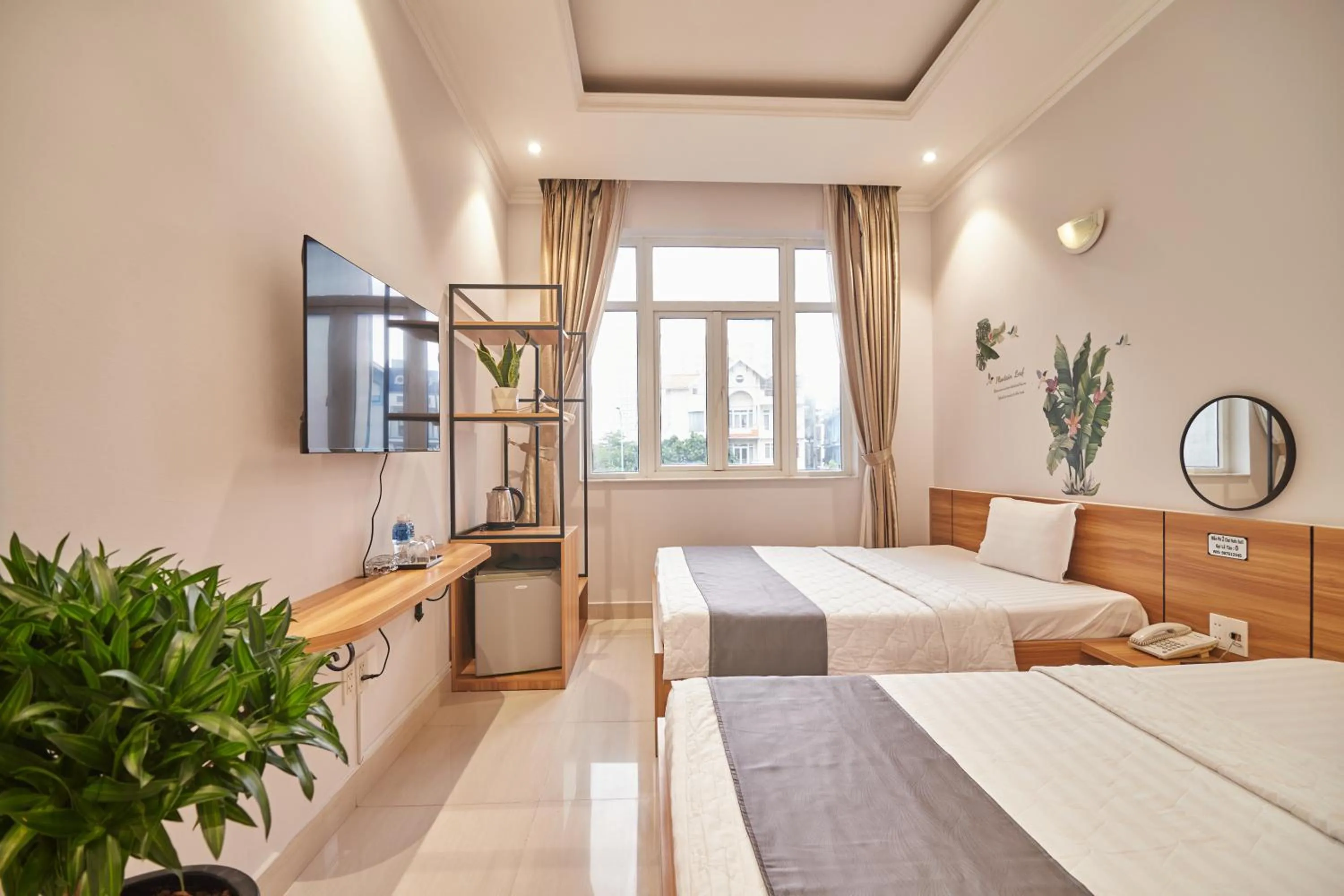 Bedroom, Bed in Bin Bin Hotel 2 - Near Him Lam D7