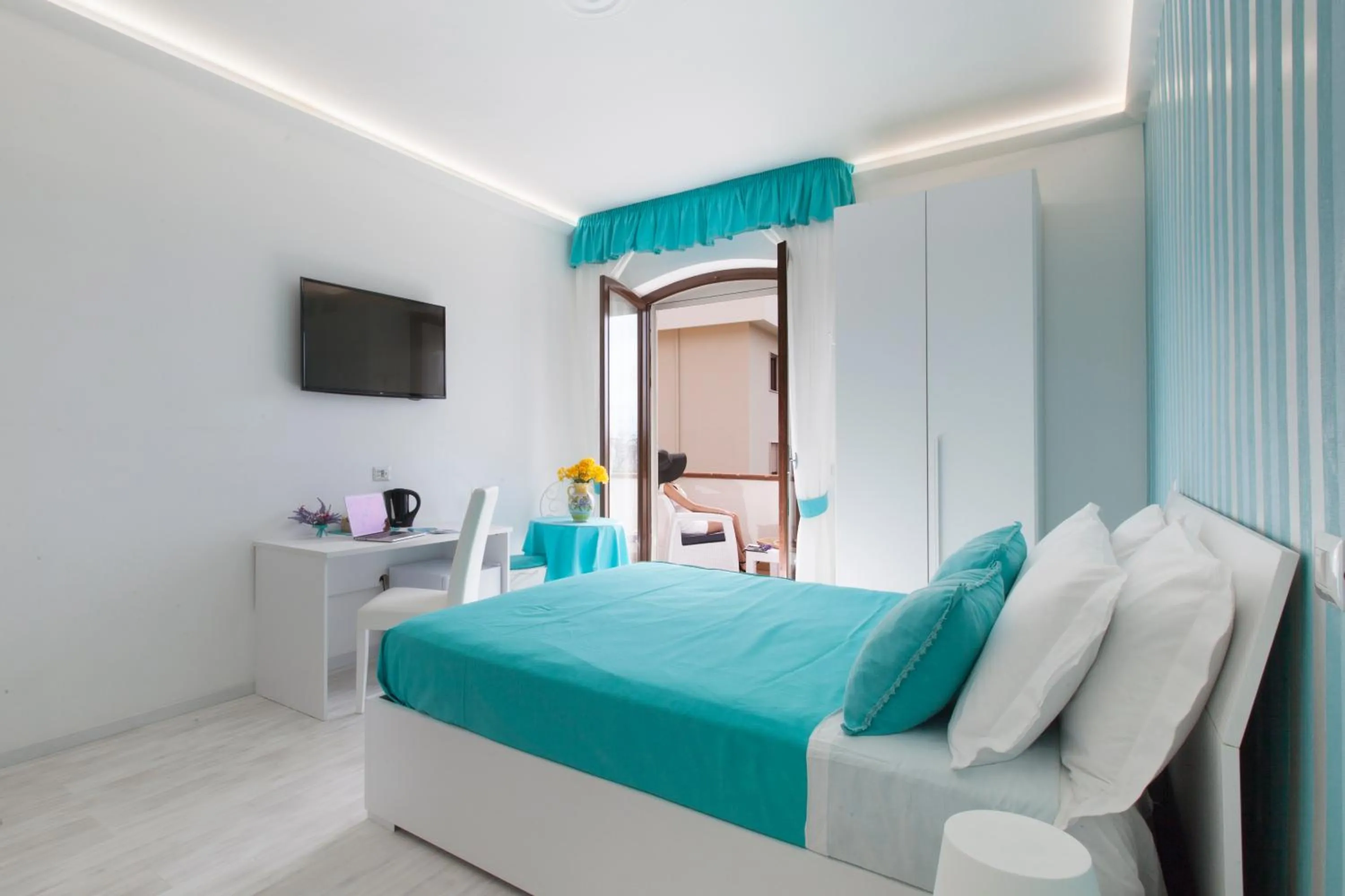 Bedroom, Bed in Villa Iolanda