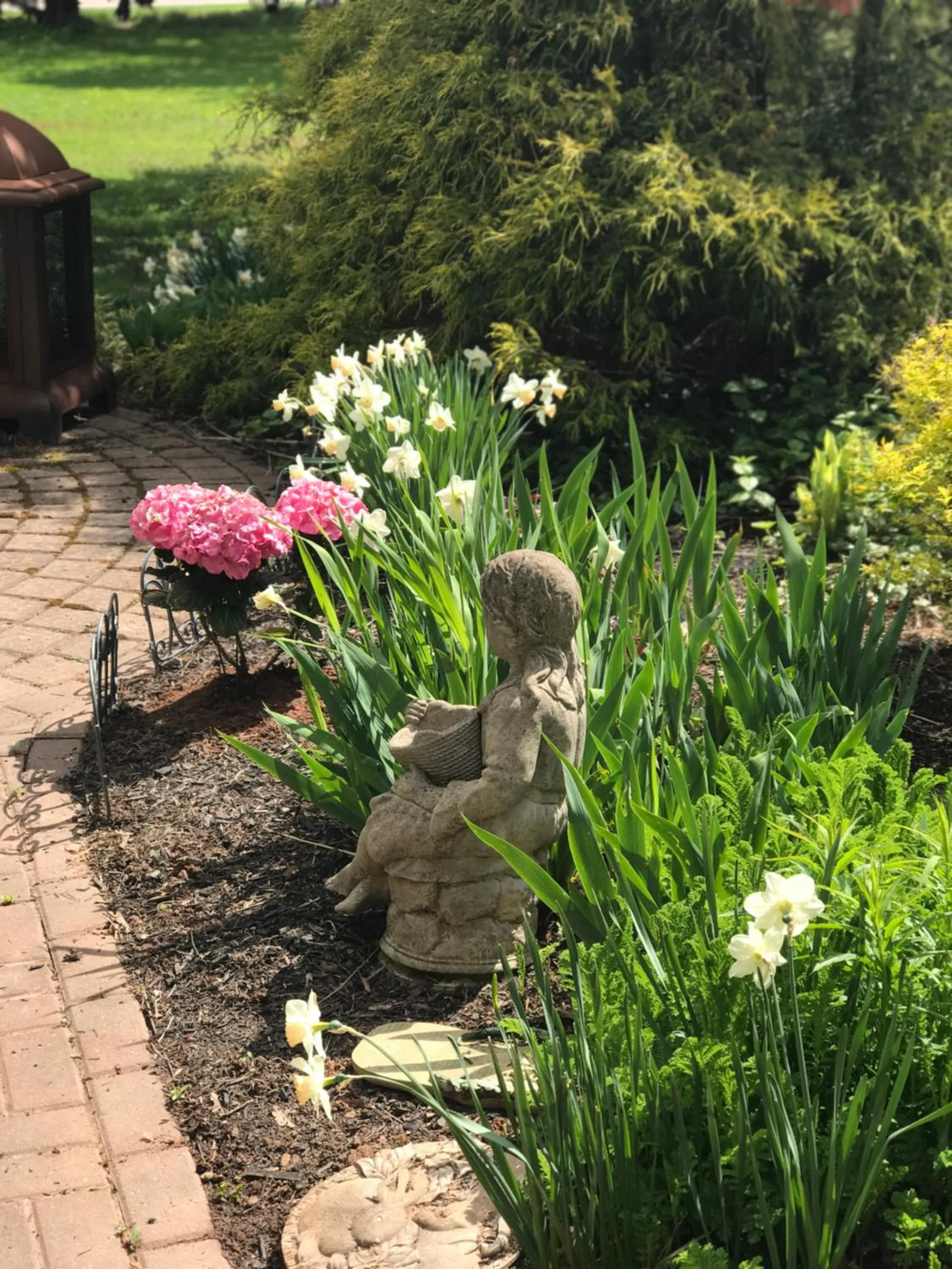Garden view in Fair Isle Motel