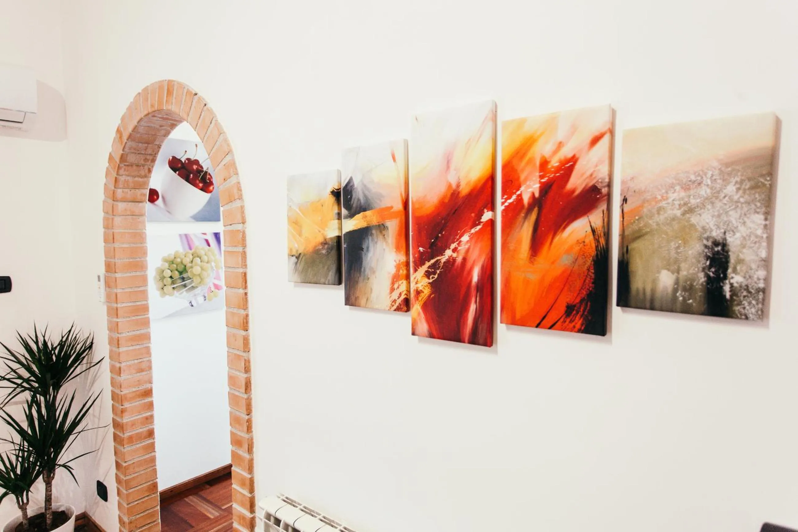 Living room in Domus Leonardo-Private Free Parking