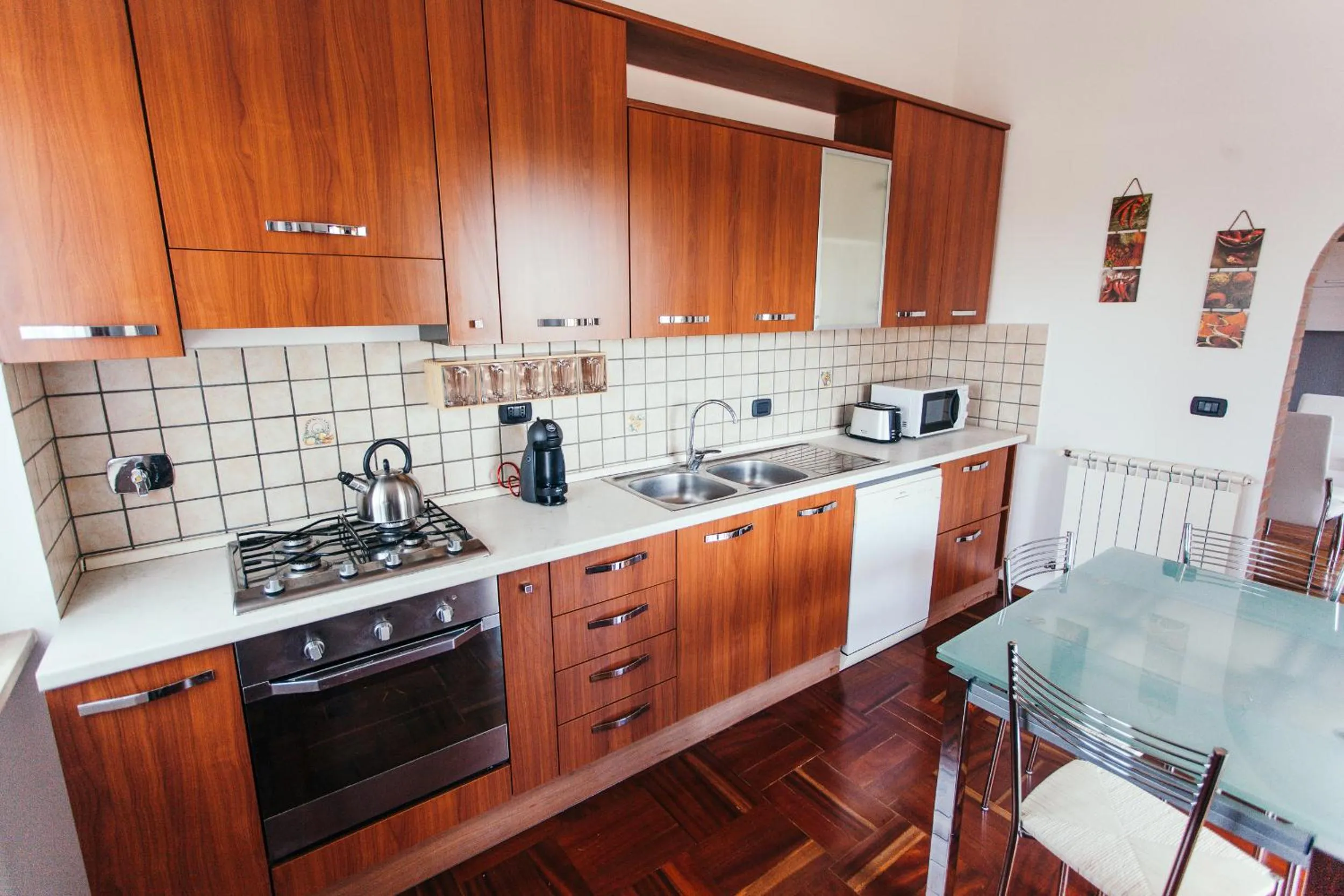 Kitchen or kitchenette in Domus Leonardo-Private Free Parking