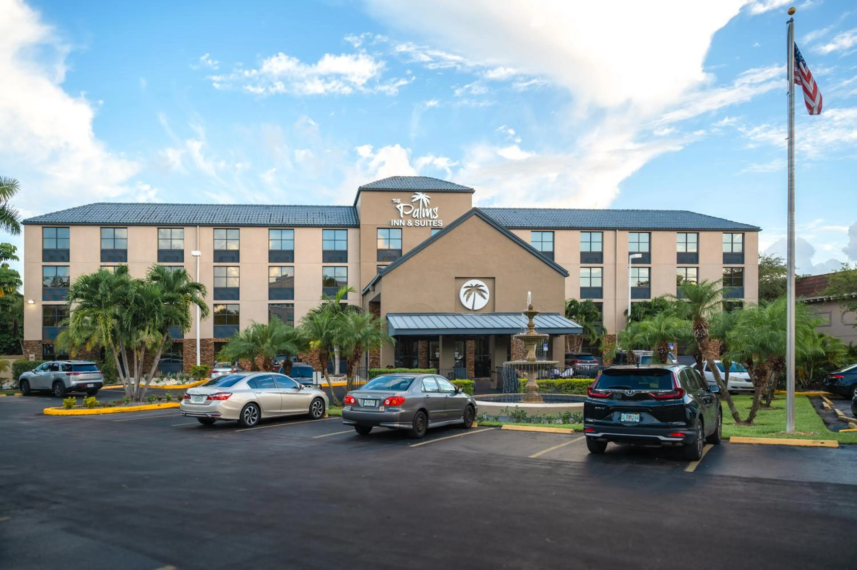 Property building in The Palms Inn & Suites Miami, Kendall, FL