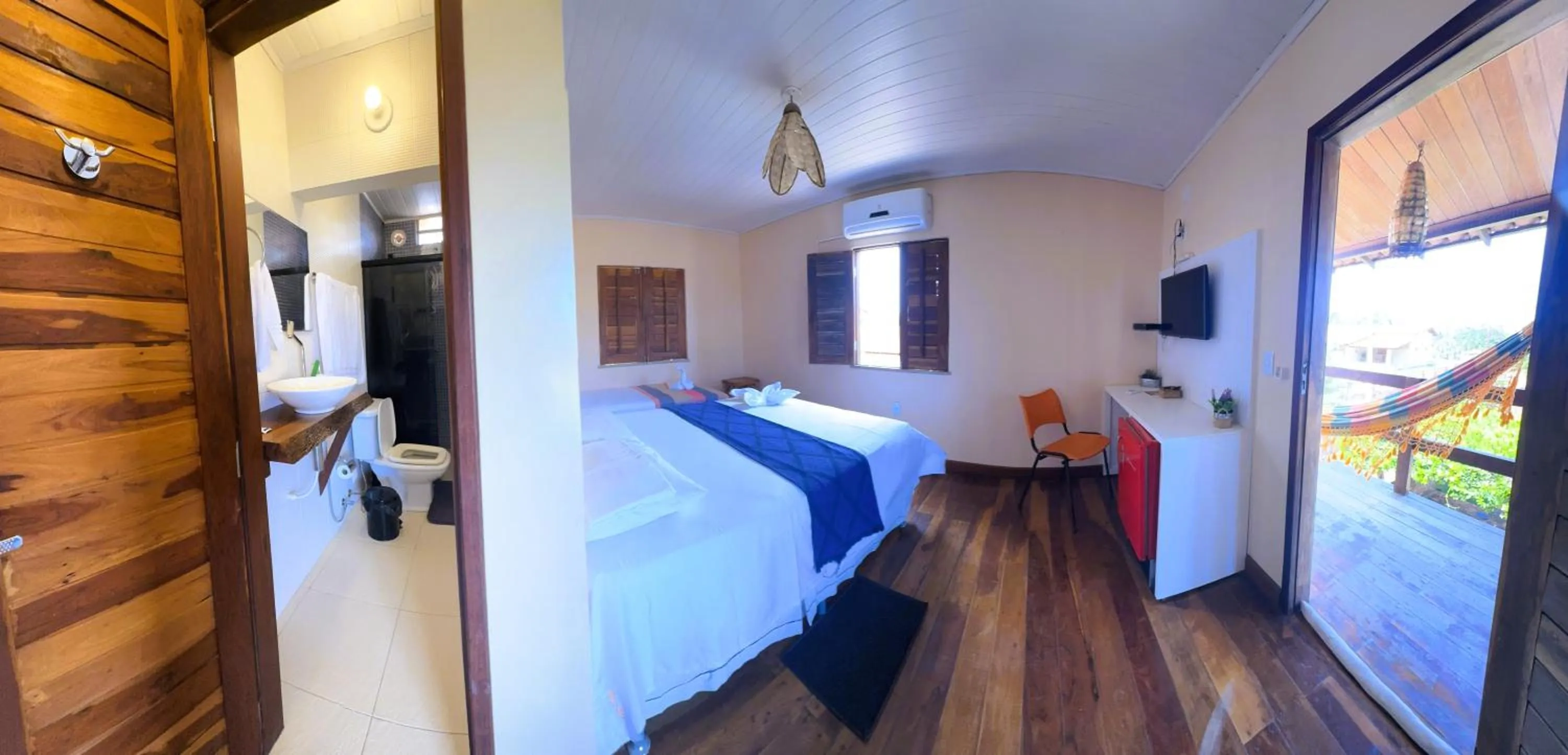 Bathroom, Bed in PKL - Pousada Kite Life