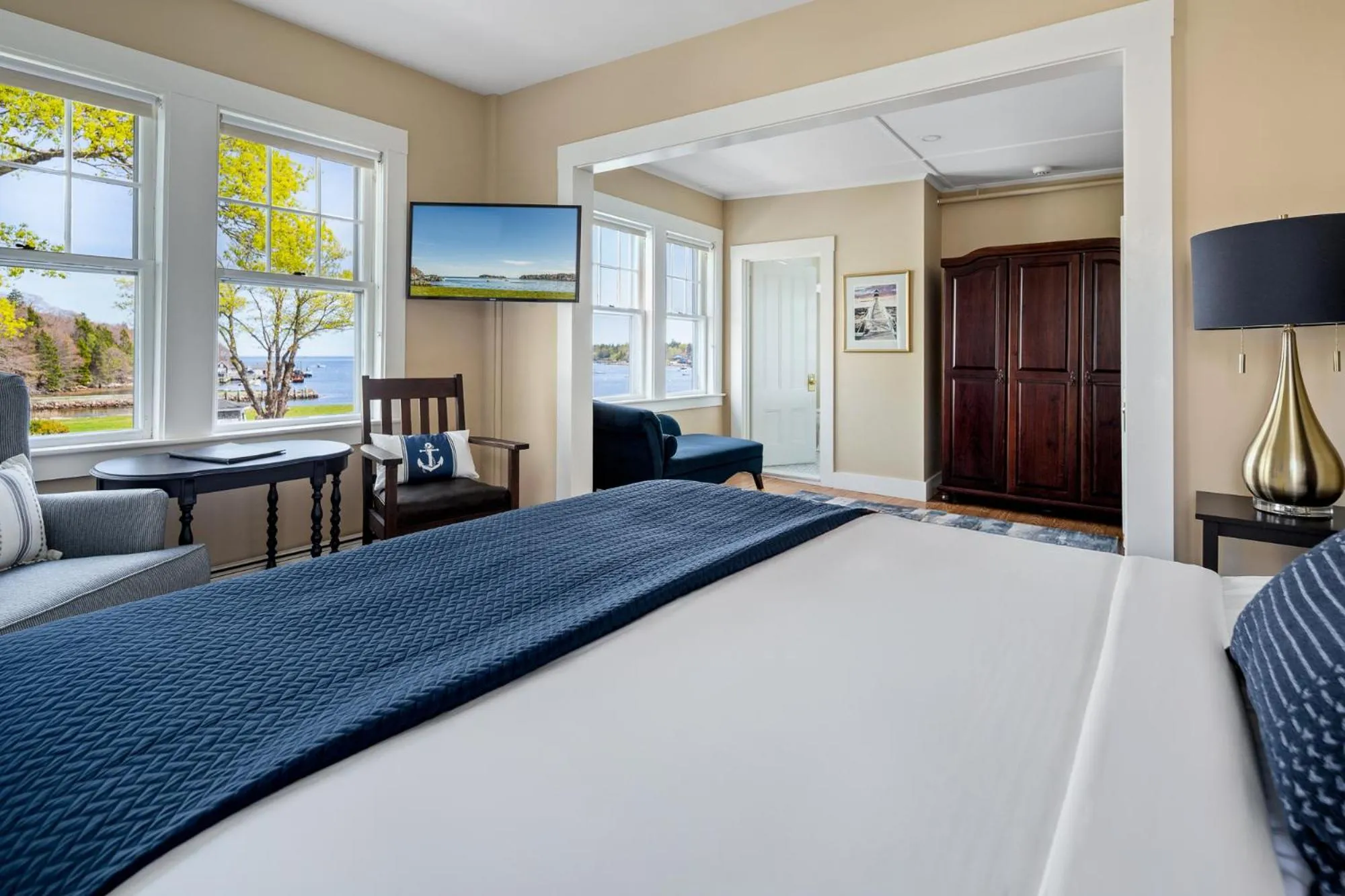 Bedroom in East Wind Inn on the Water