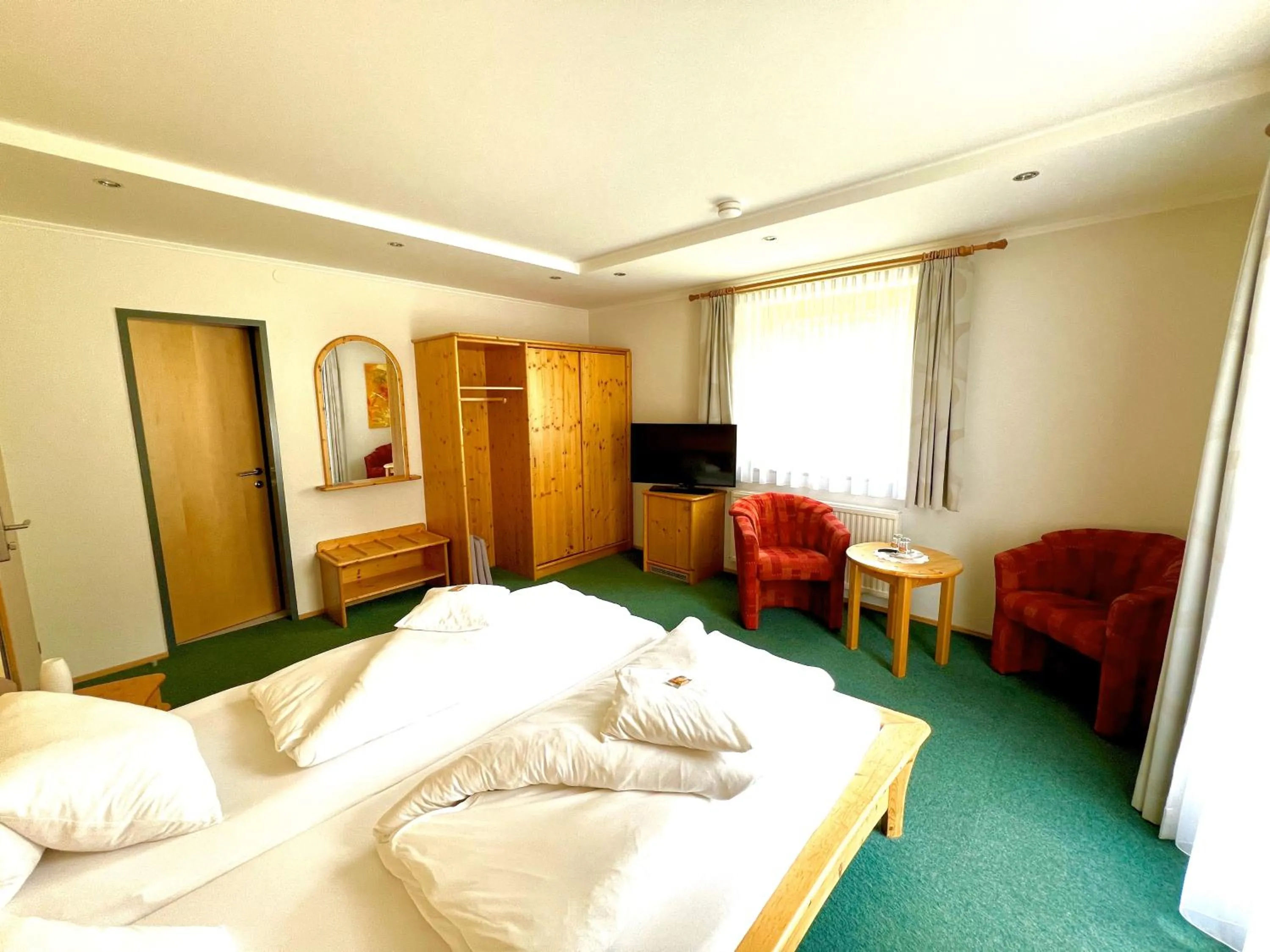 Decorative detail, Bed in Hotel Garni Burger