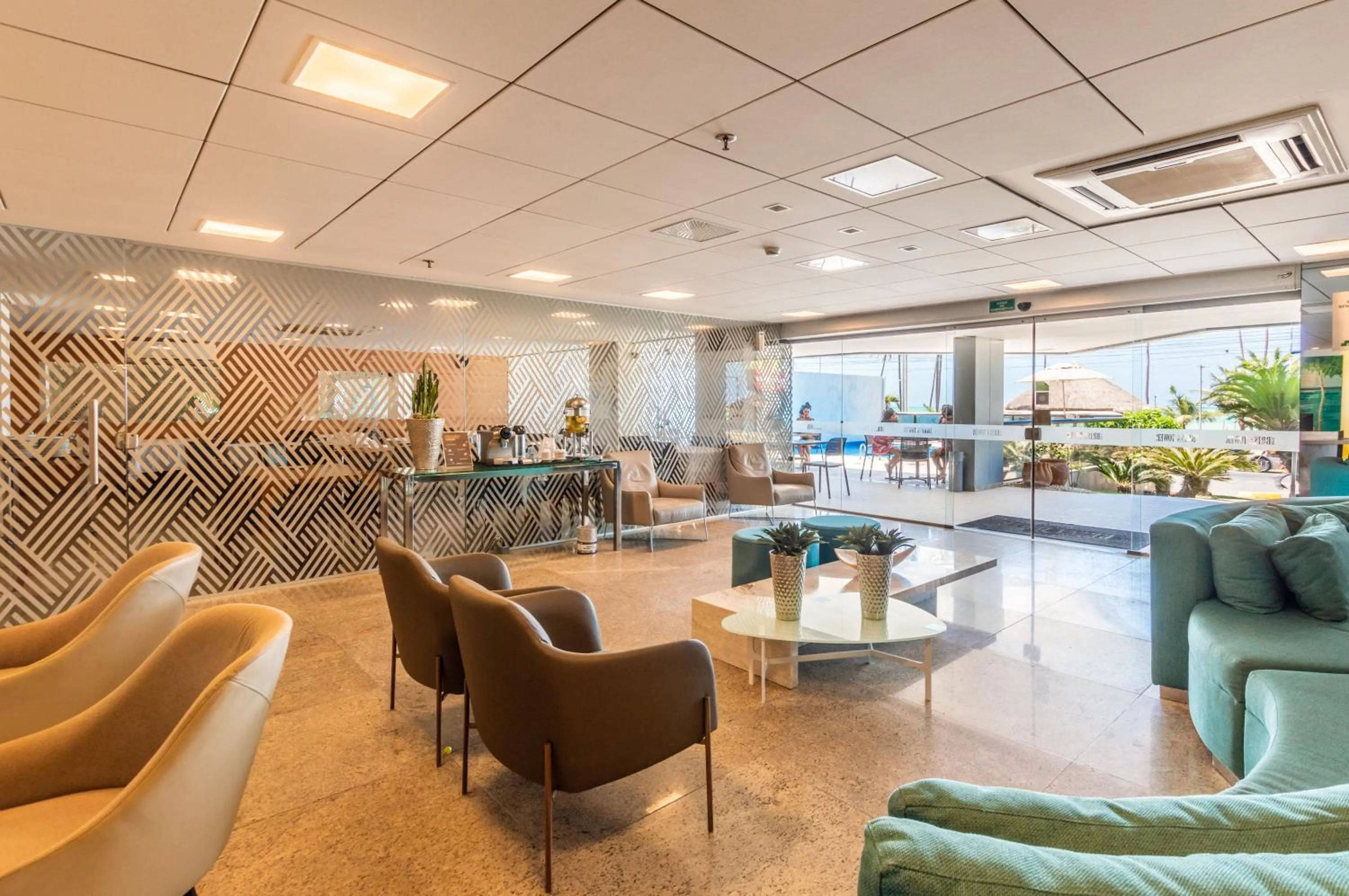 Lobby or reception in Hotel Brisa Tower Maceió