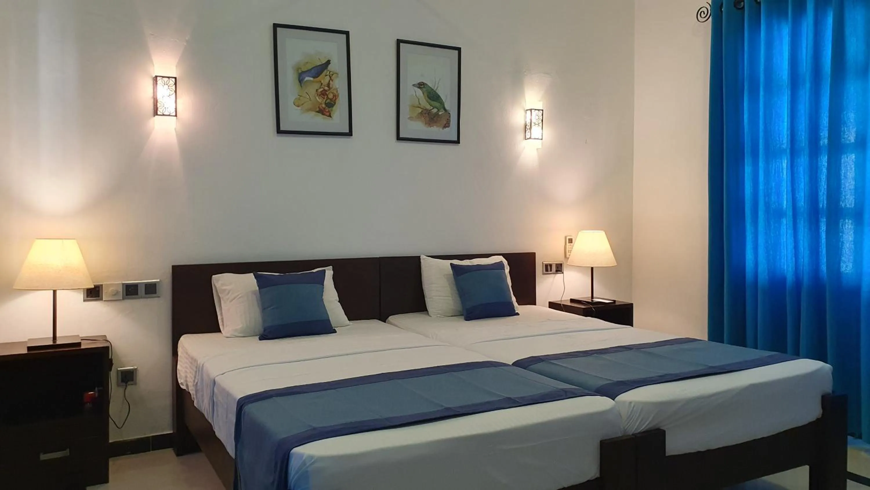 Bed in Coastal Villa Mirissa