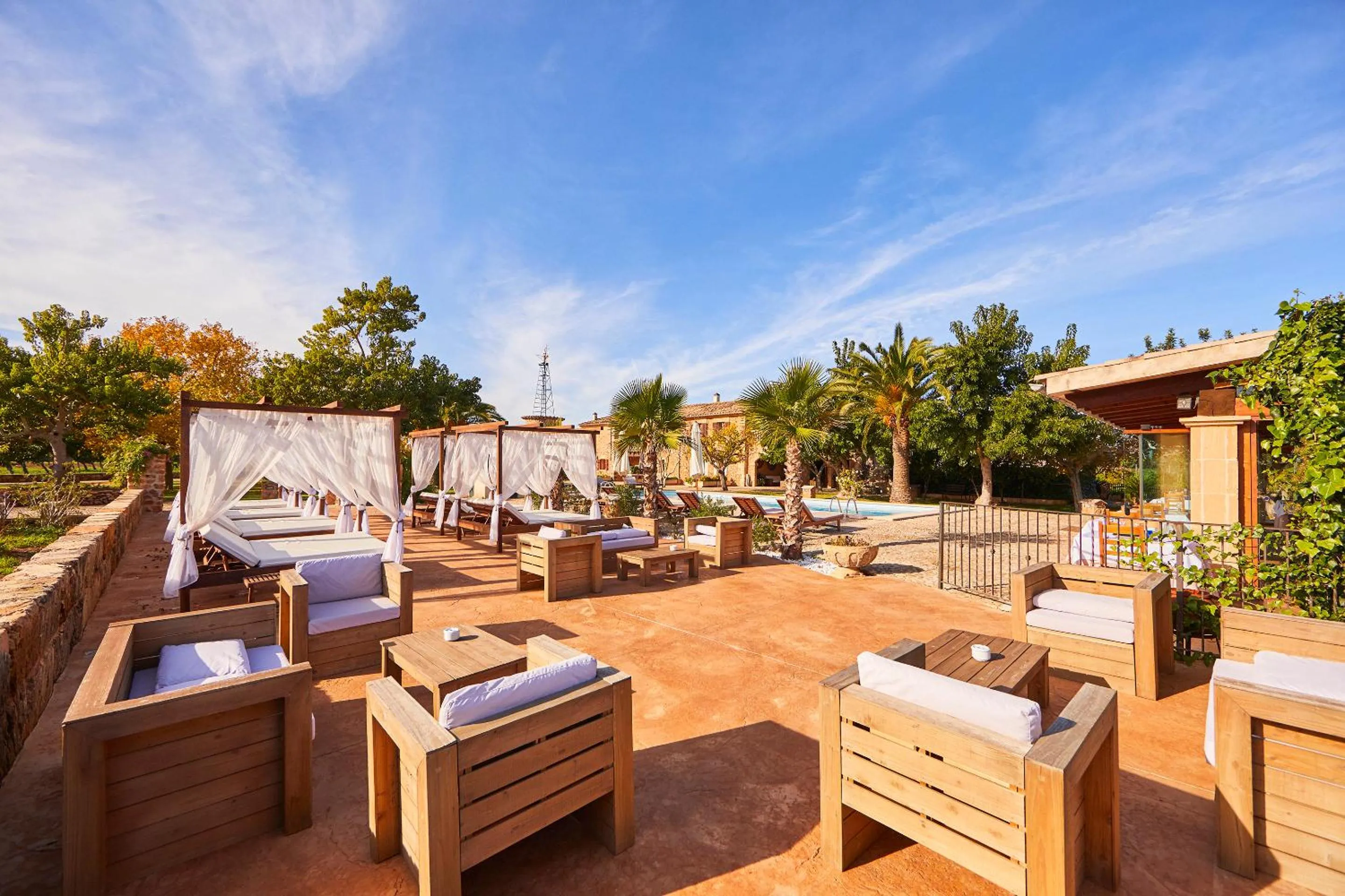 Solarium in Agroturismo Es Quatre Cantons