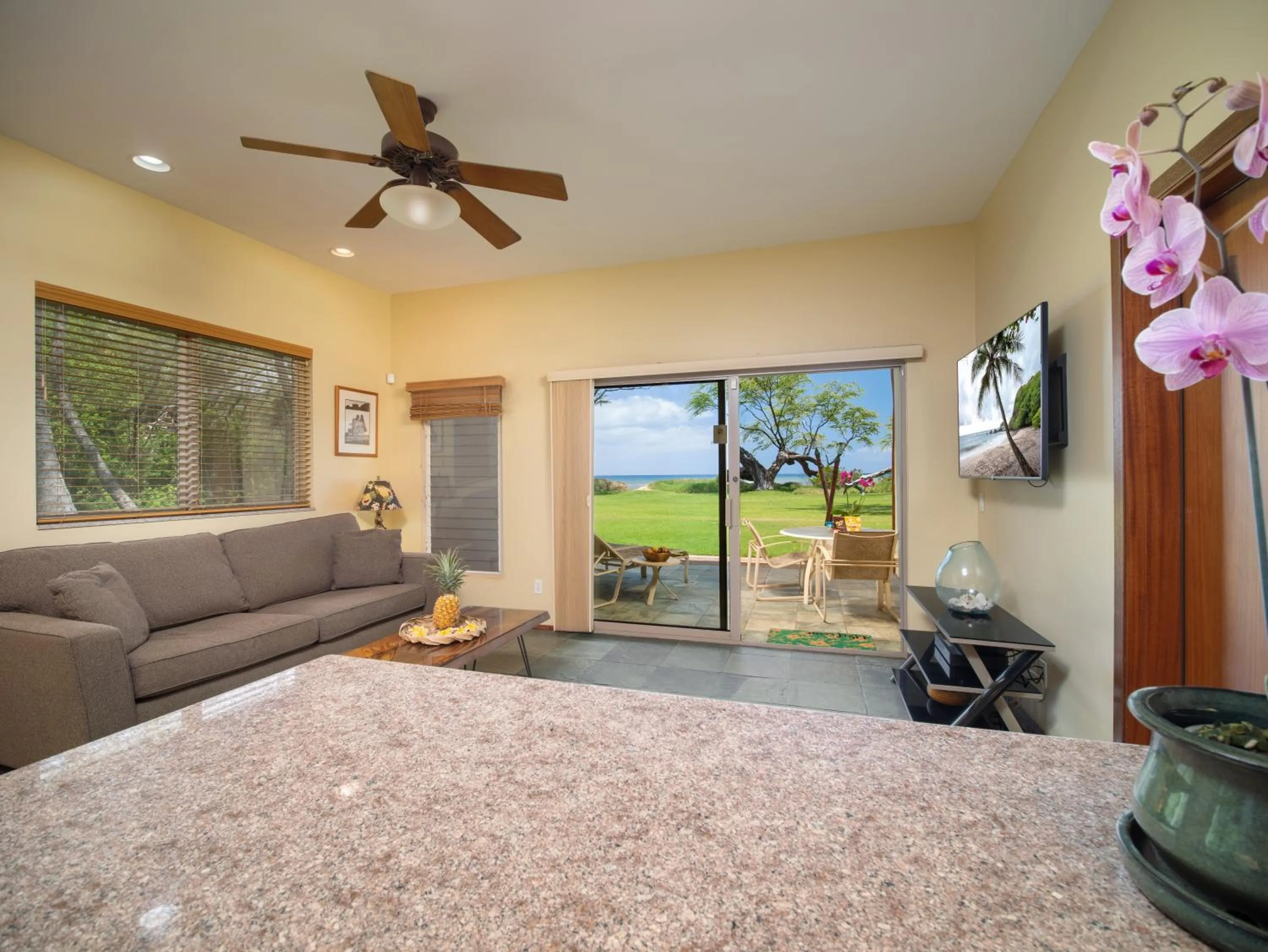 TV and multimedia in Aloha Aku Hula2 Suite - Experience Beachfront Bliss