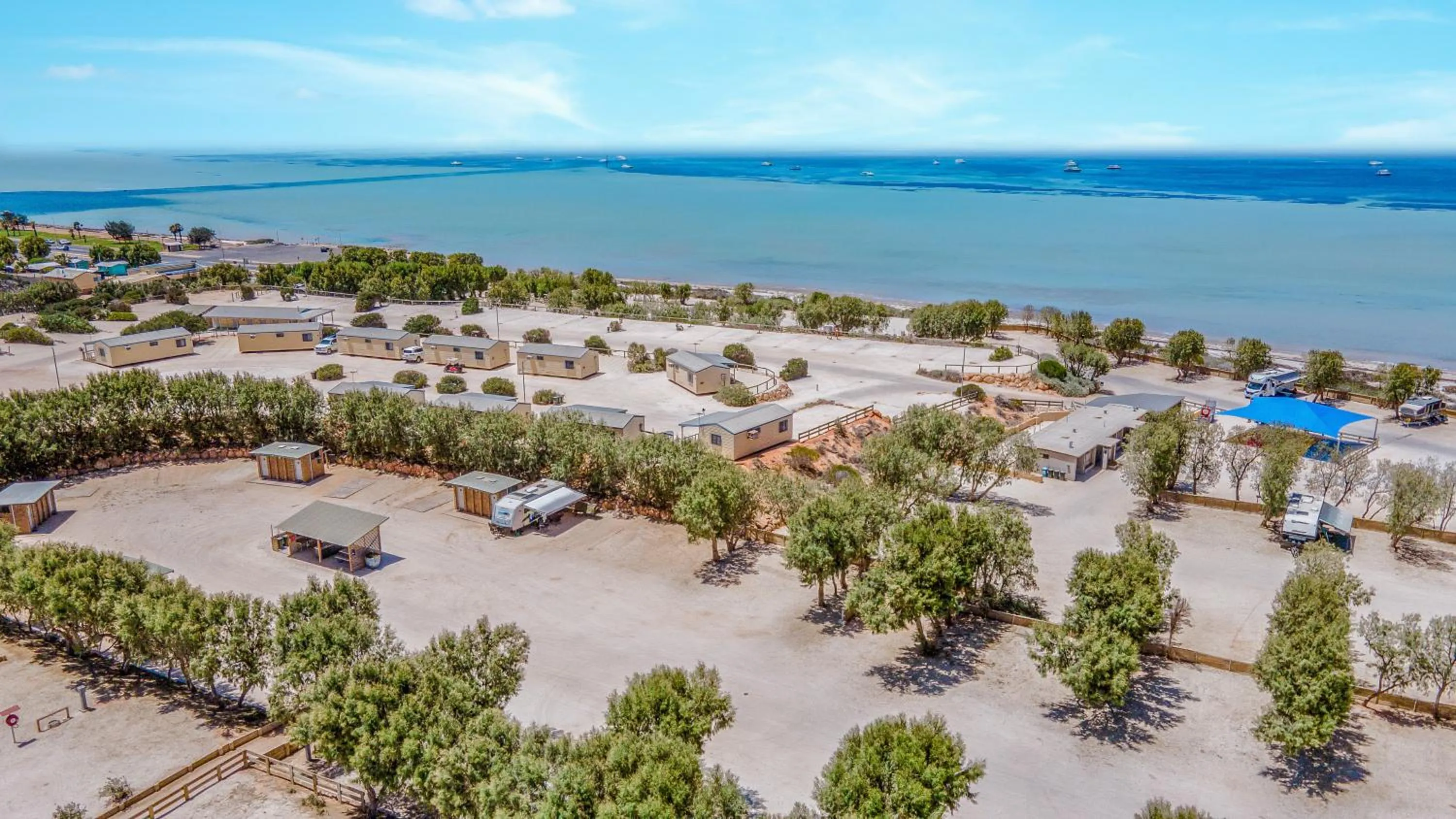 Bird's eye view in Tasman Holiday Parks - Denham Seaside