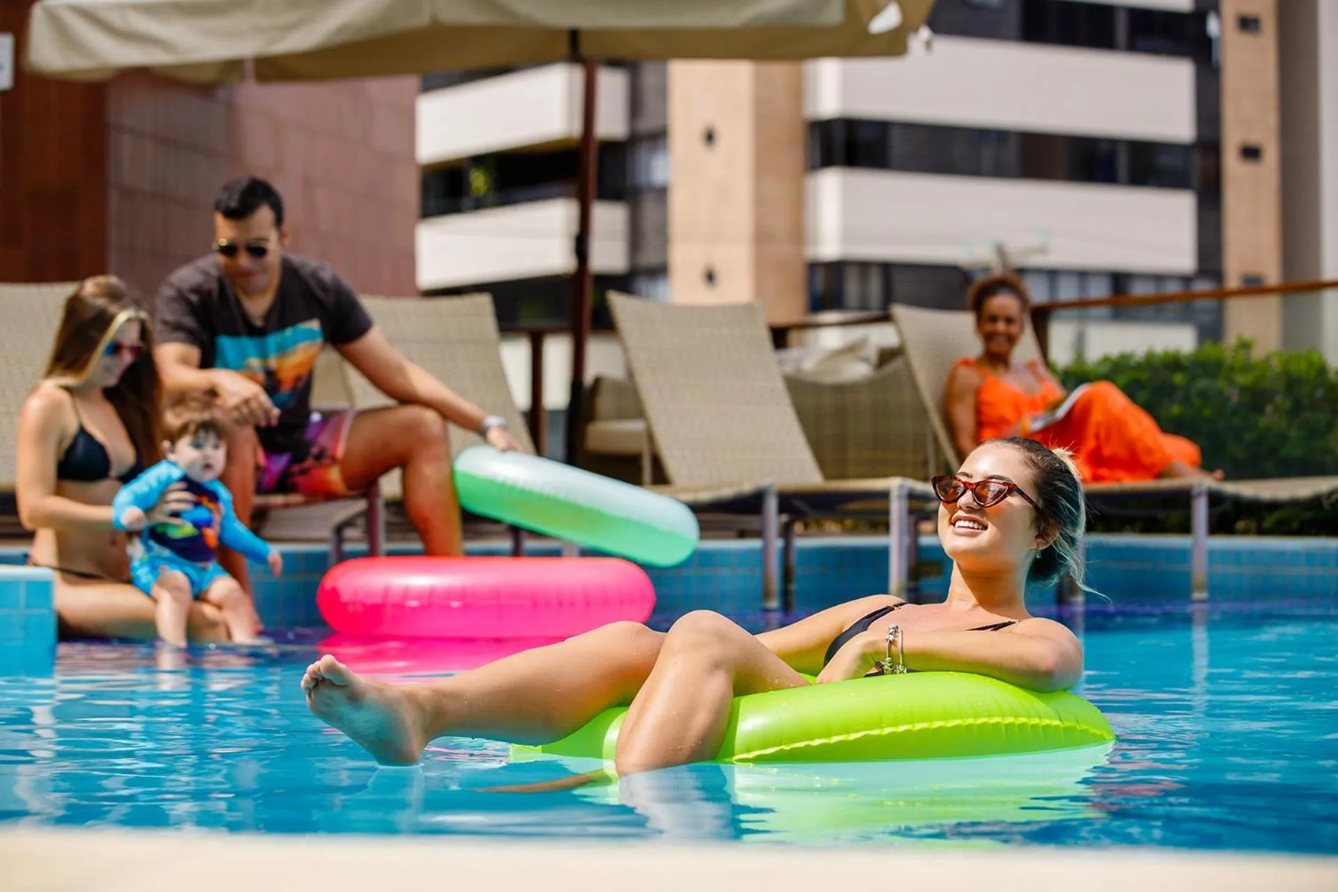 Swimming pool in San Marino Suite Hotel