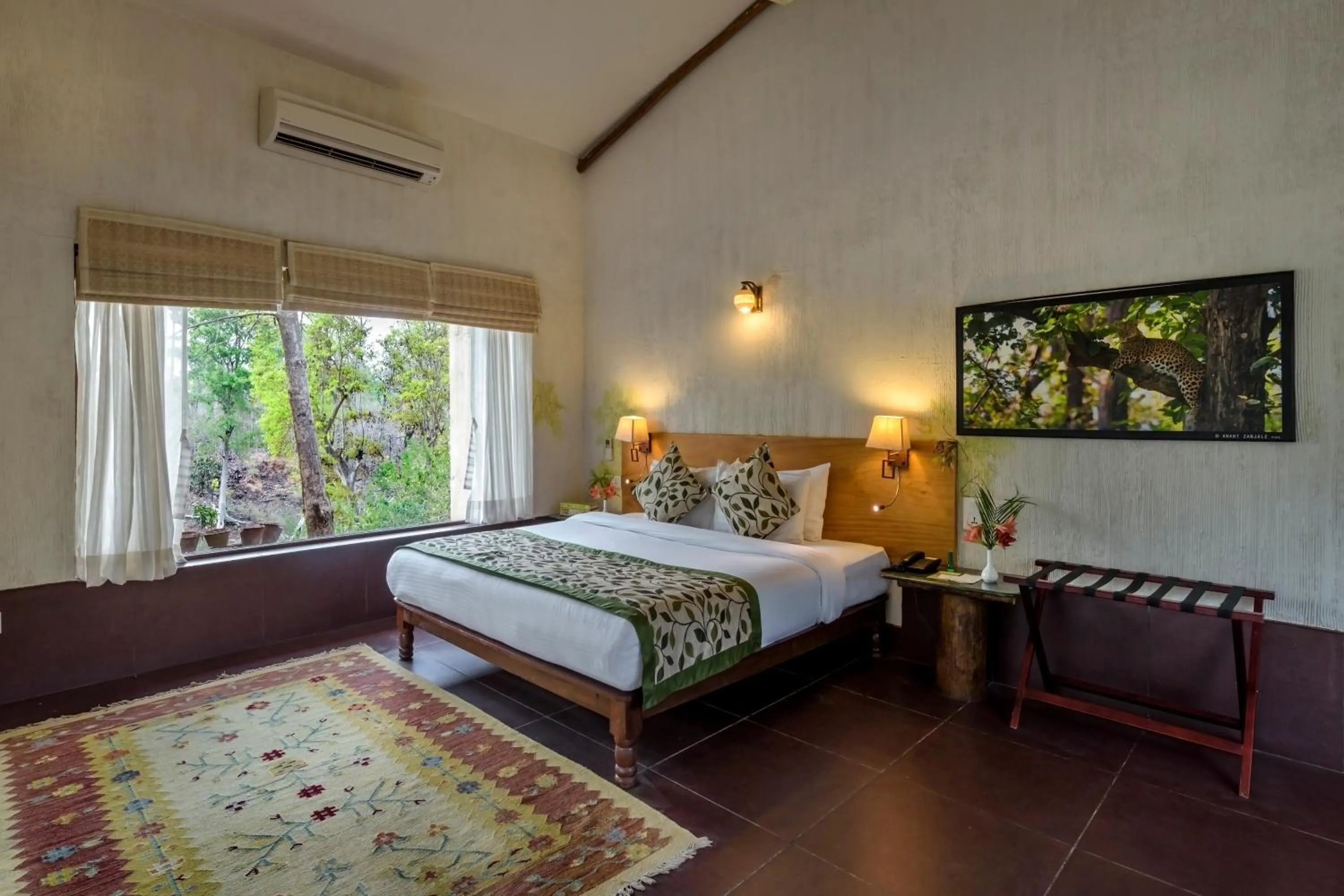 Bedroom, Bed in The Riverwood Forest Retreat Pench