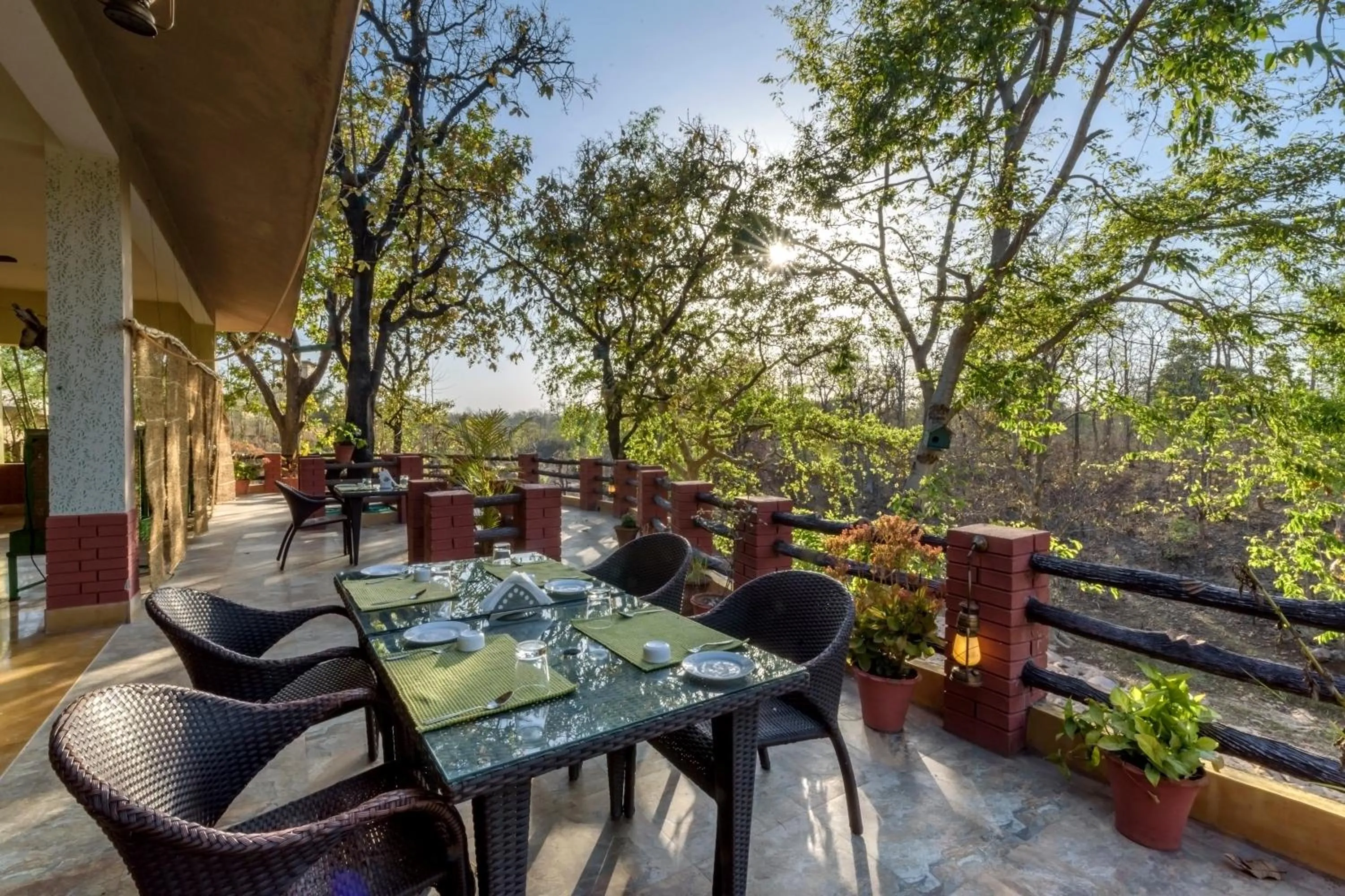 Restaurant/places to eat in The Riverwood Forest Retreat Pench