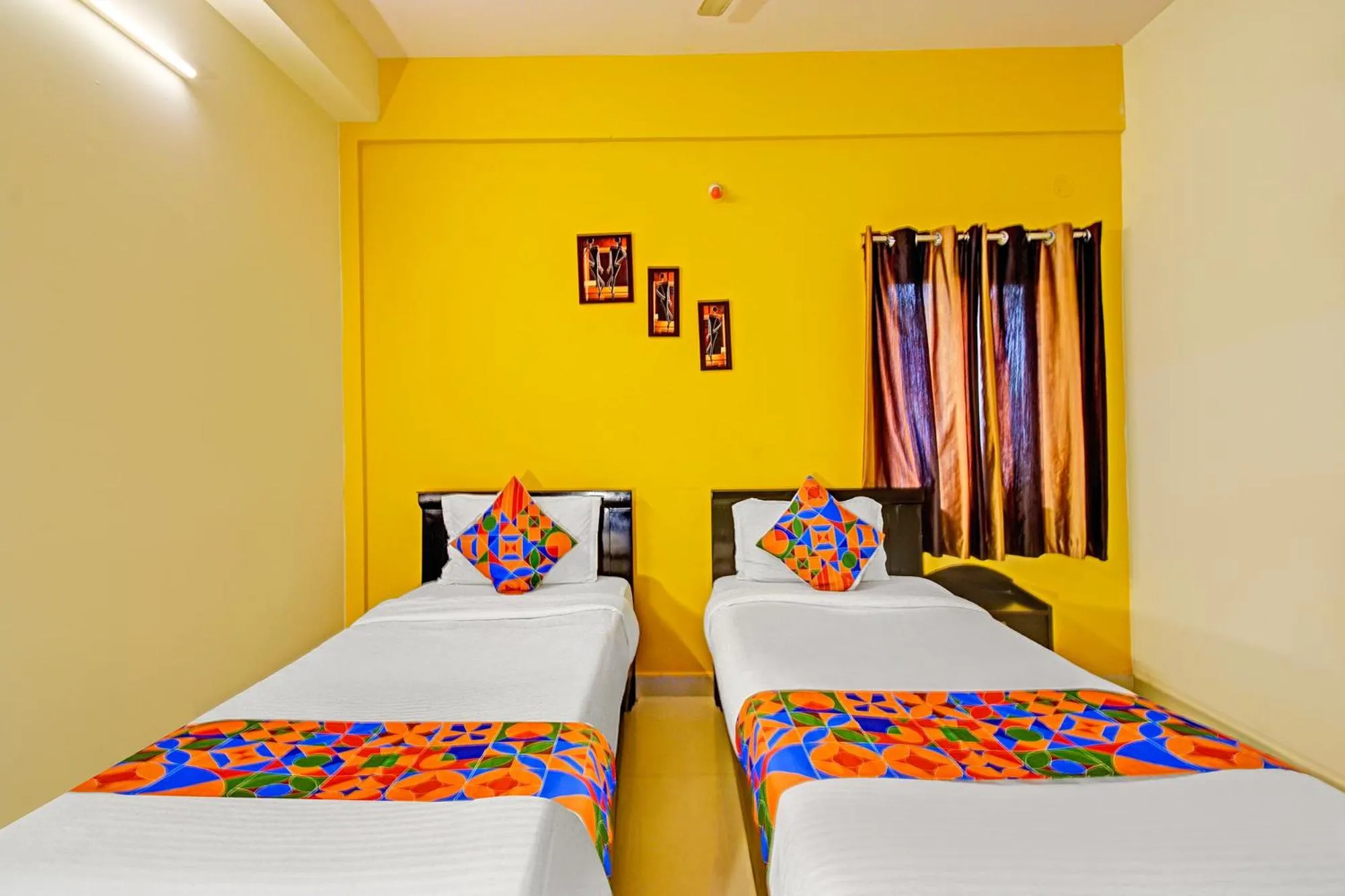 Bed in FabHotel Namaha Suites - Nr Hyderabad International Airport, Shamshabad
