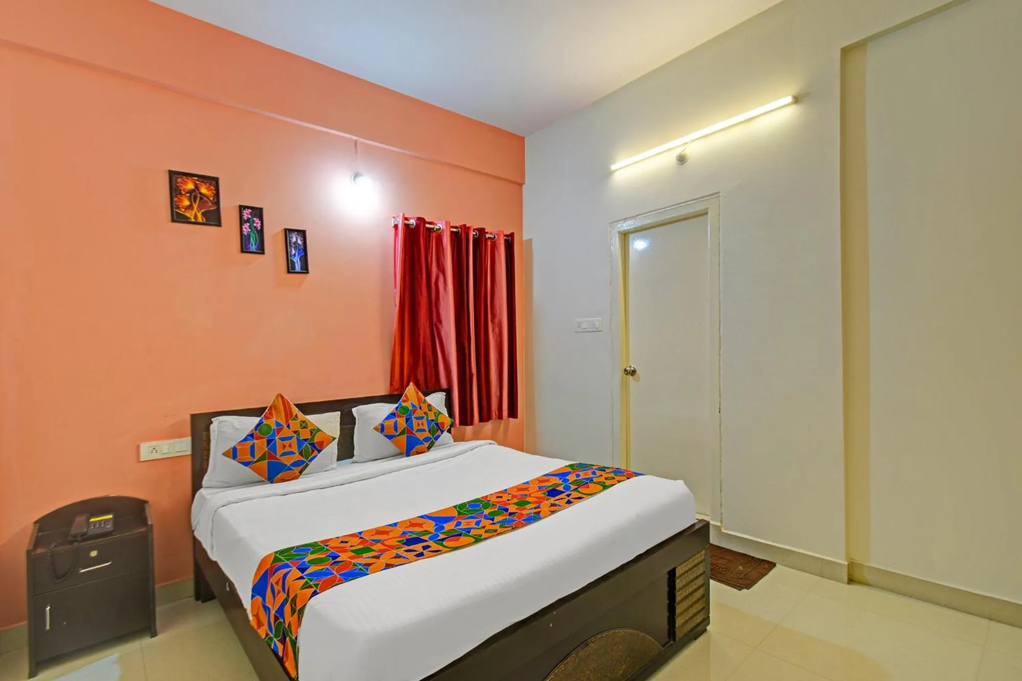 Bed in FabHotel Namaha Suites - Nr Hyderabad International Airport, Shamshabad