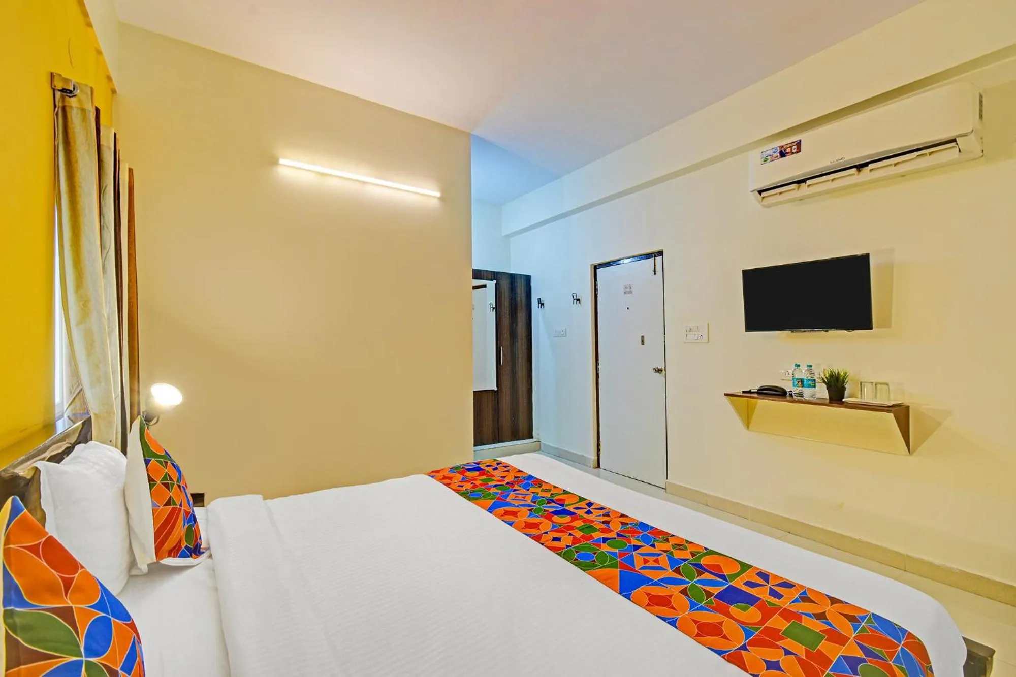 Bed in FabHotel Namaha Suites - Nr Hyderabad International Airport, Shamshabad