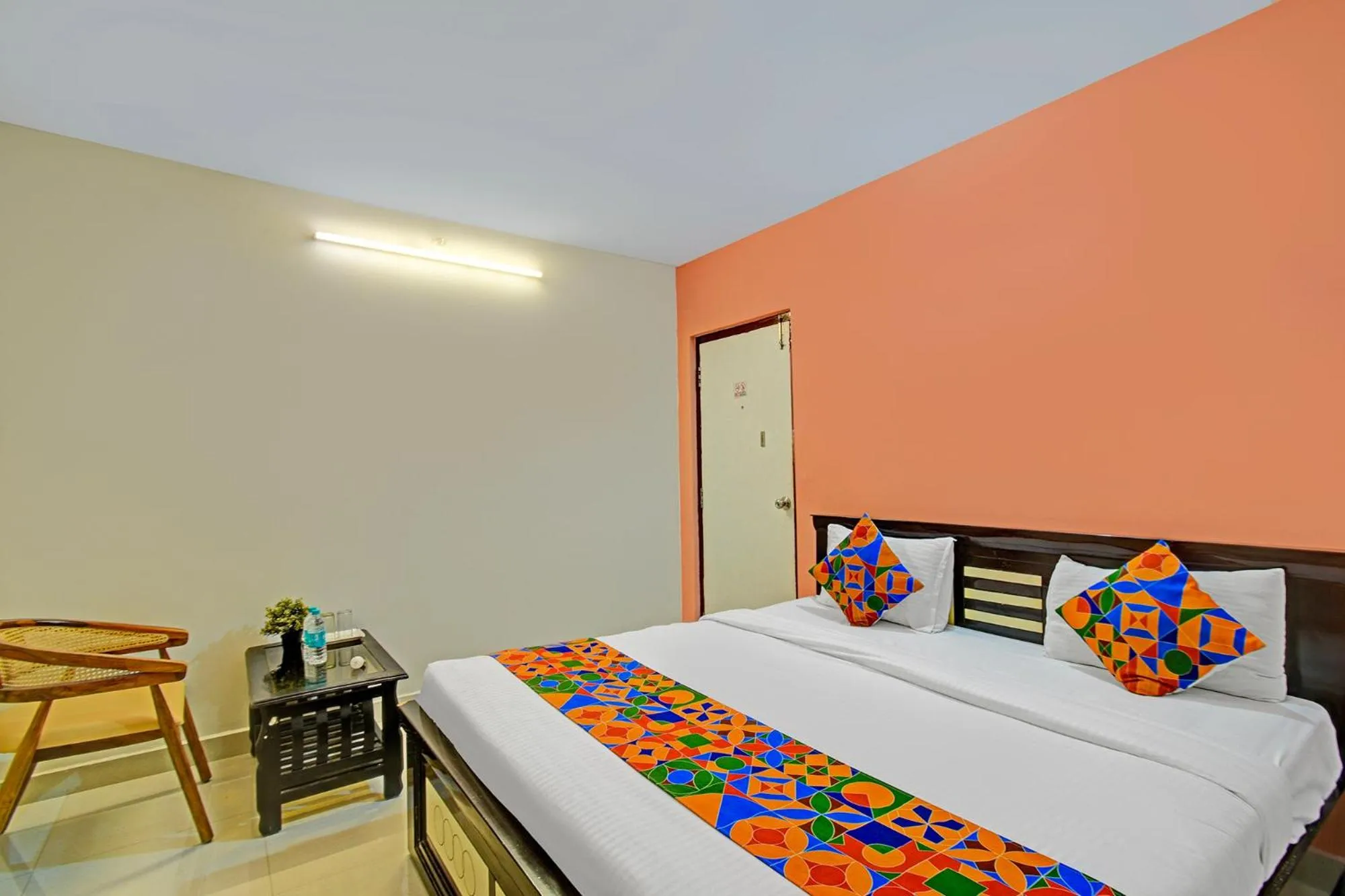 Bed in FabHotel Namaha Suites - Nr Hyderabad International Airport, Shamshabad