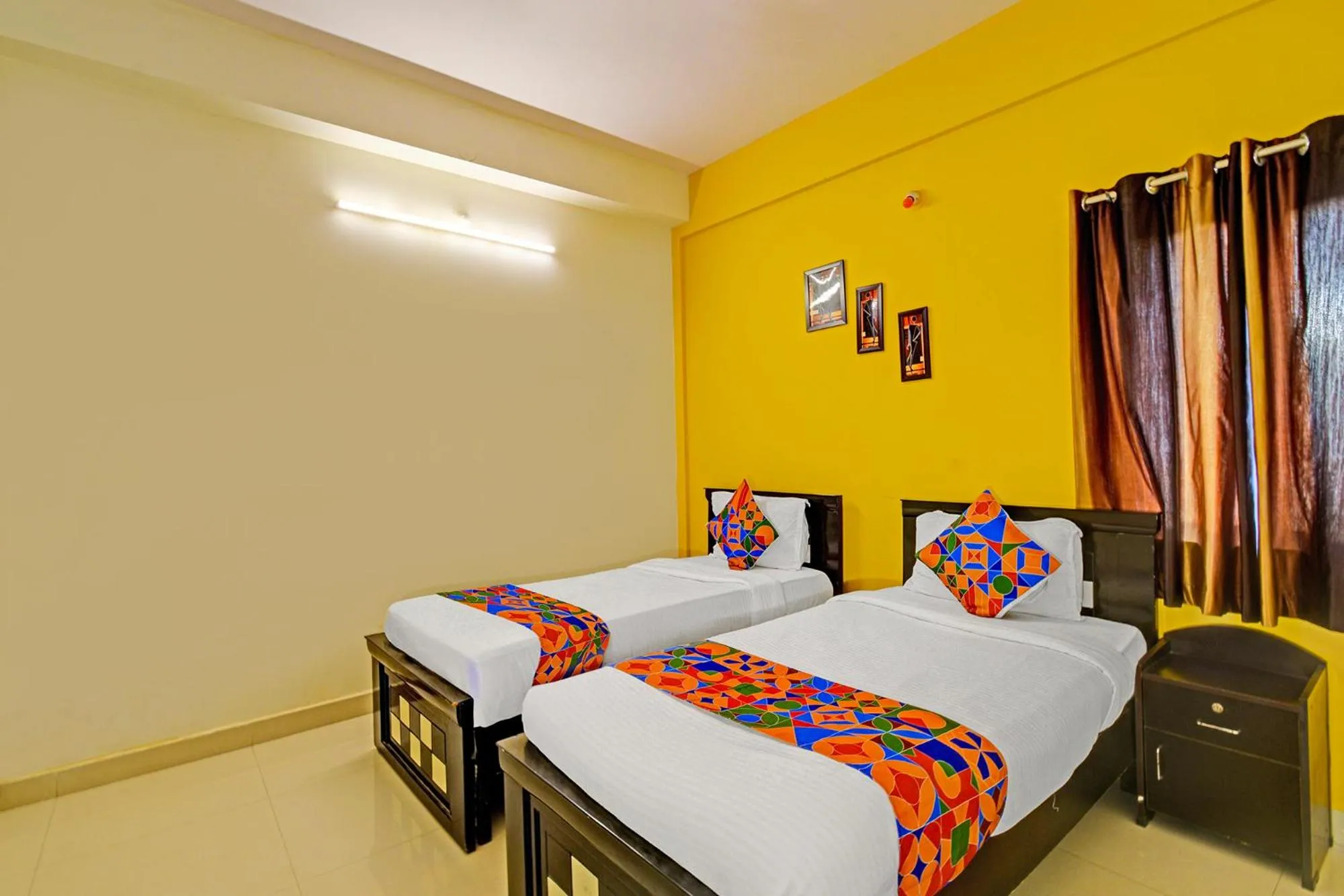 Bed in FabHotel Namaha Suites - Nr Hyderabad International Airport, Shamshabad