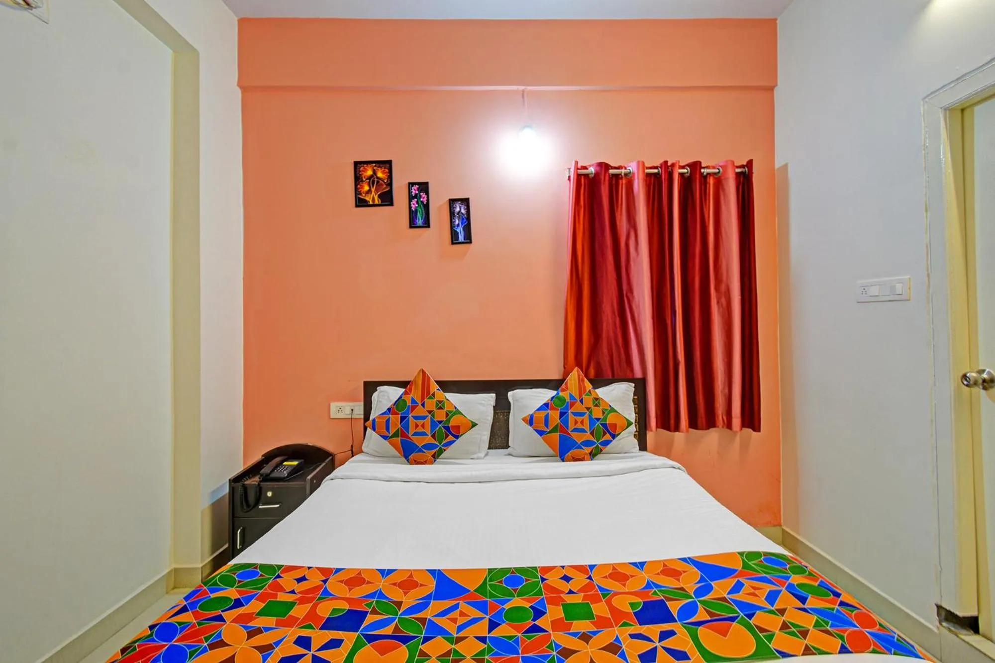 Bed in FabHotel Namaha Suites - Nr Hyderabad International Airport, Shamshabad