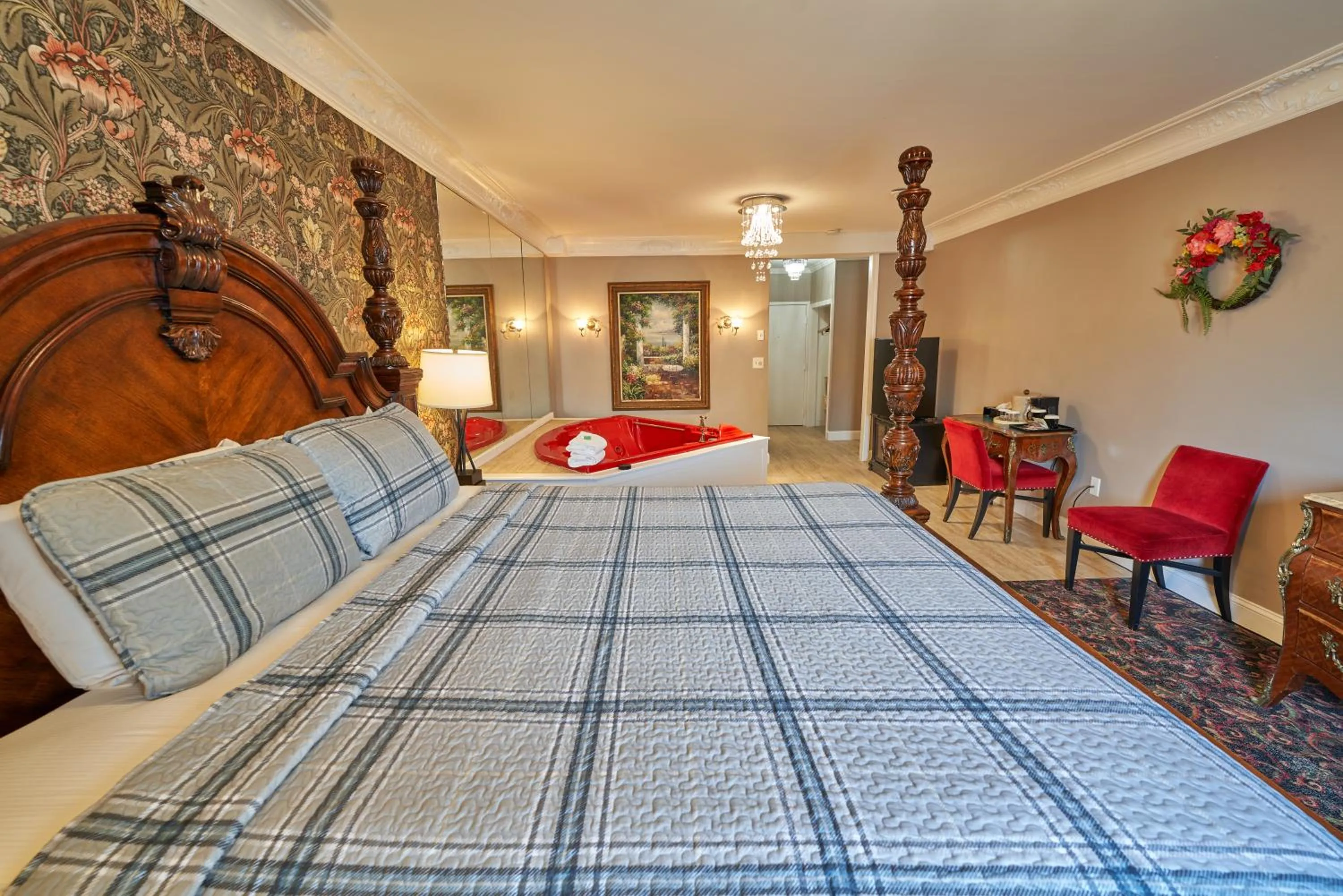 Bed in Hyannis Plaza Hotel