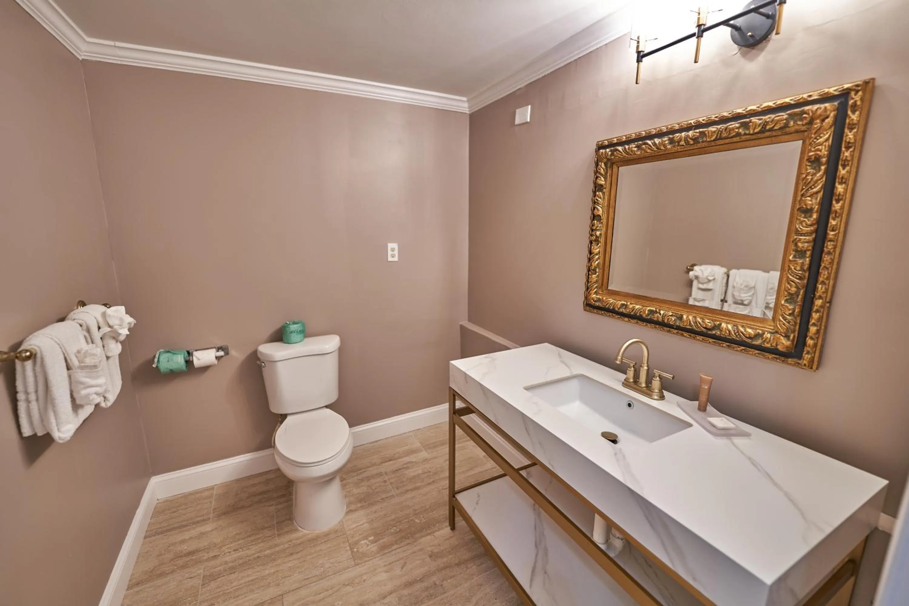 Toilet in Hyannis Plaza Hotel