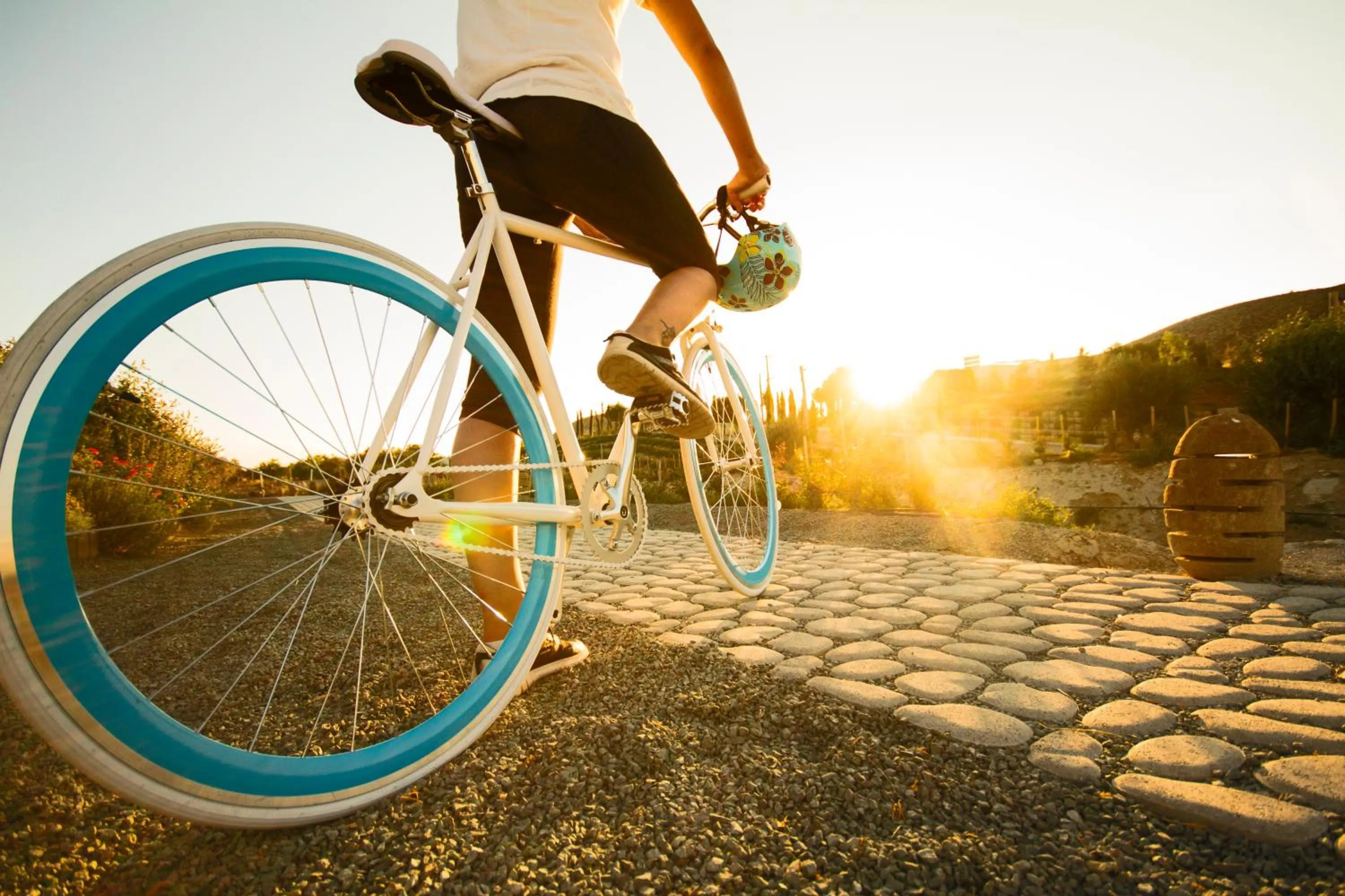 Cycling in Aelia Wellness Retreat