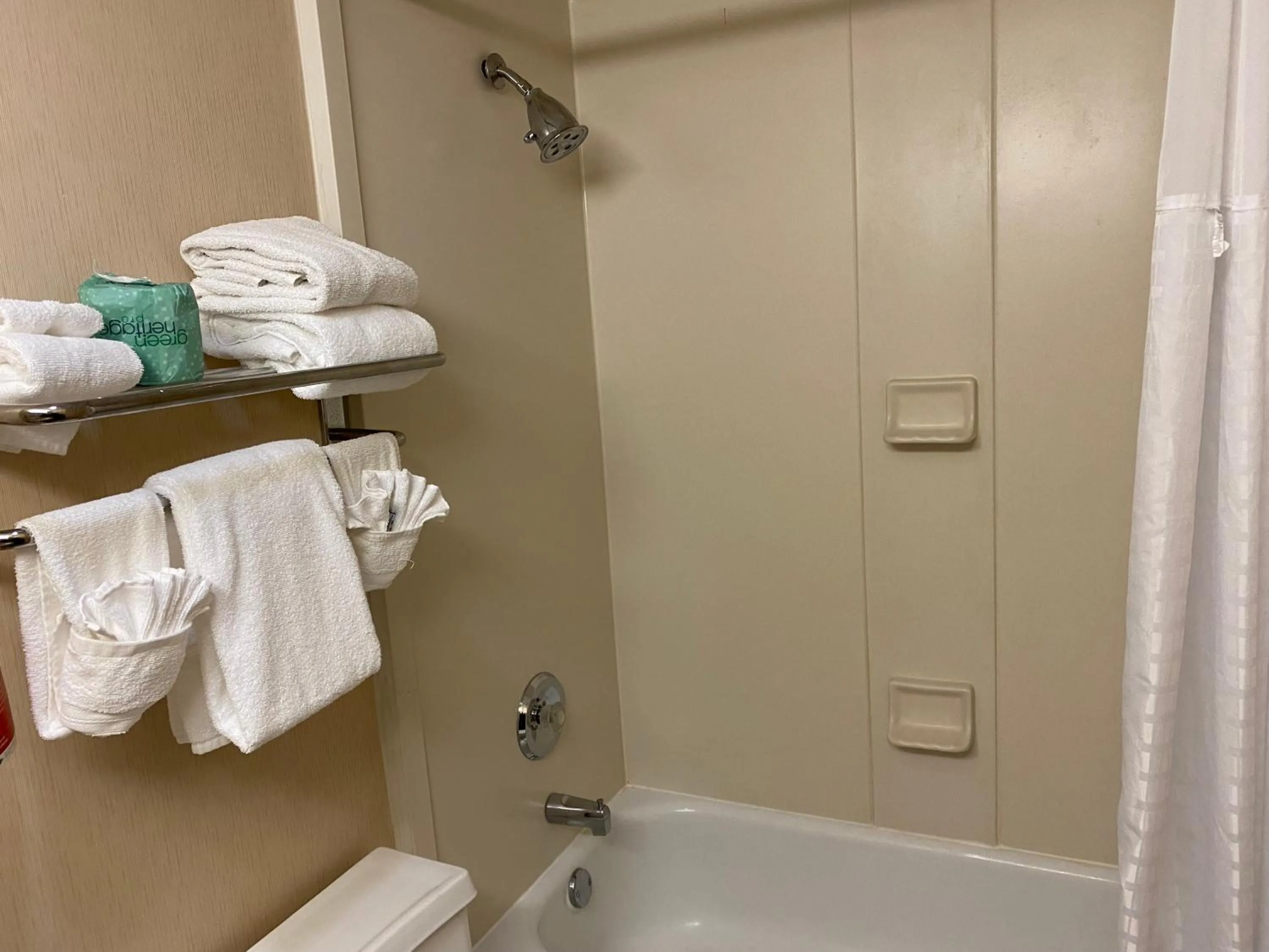 Shower in Ramada by Wyndham Rochelle Park Near Paramus