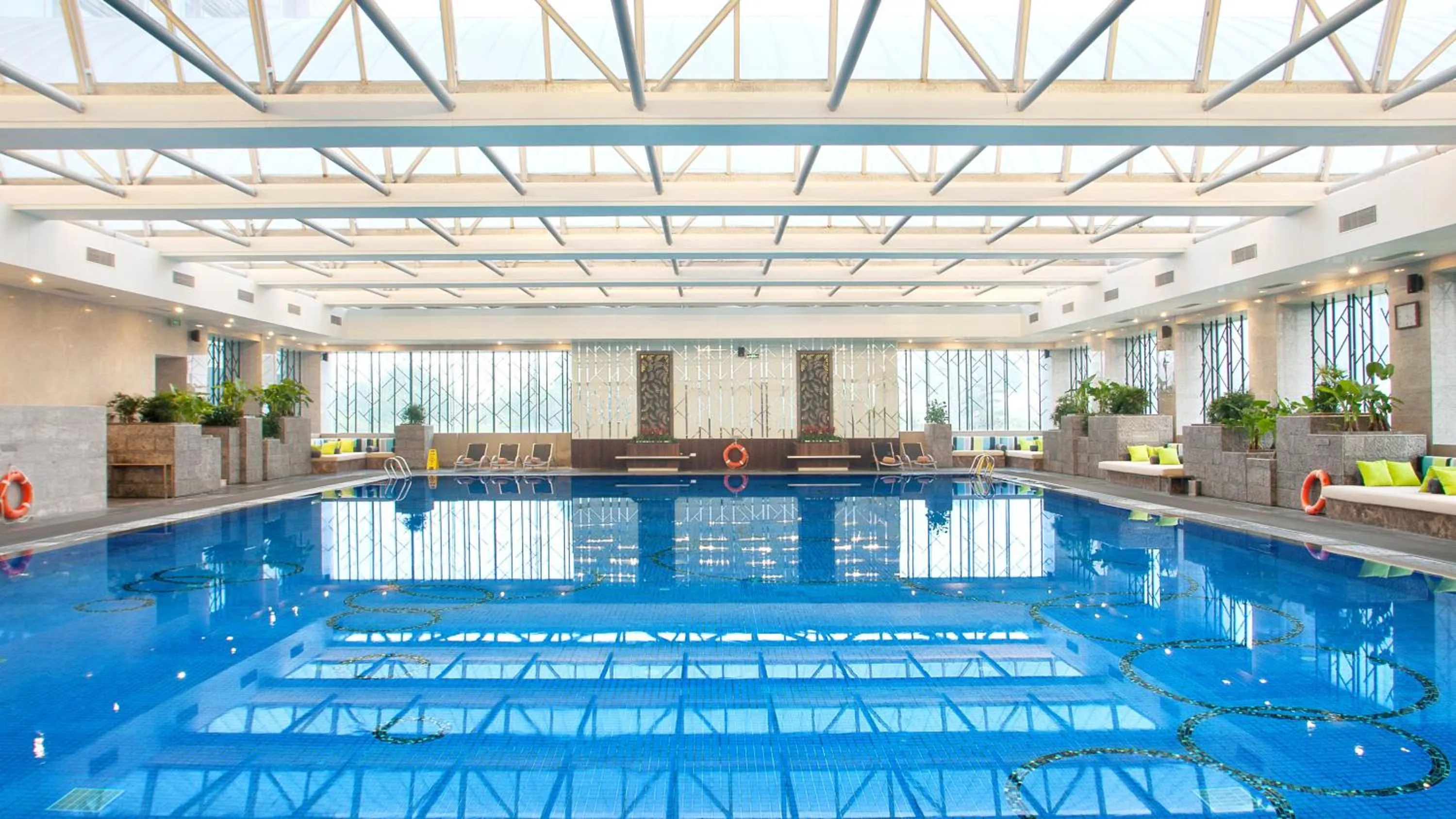 Swimming pool in InterContinental Qingdao by IHG