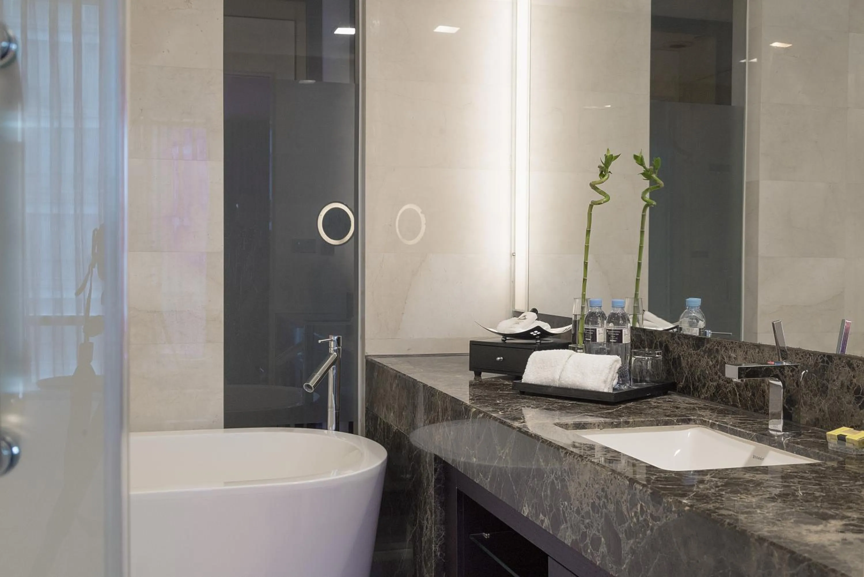 Bathroom in InterContinental Qingdao by IHG