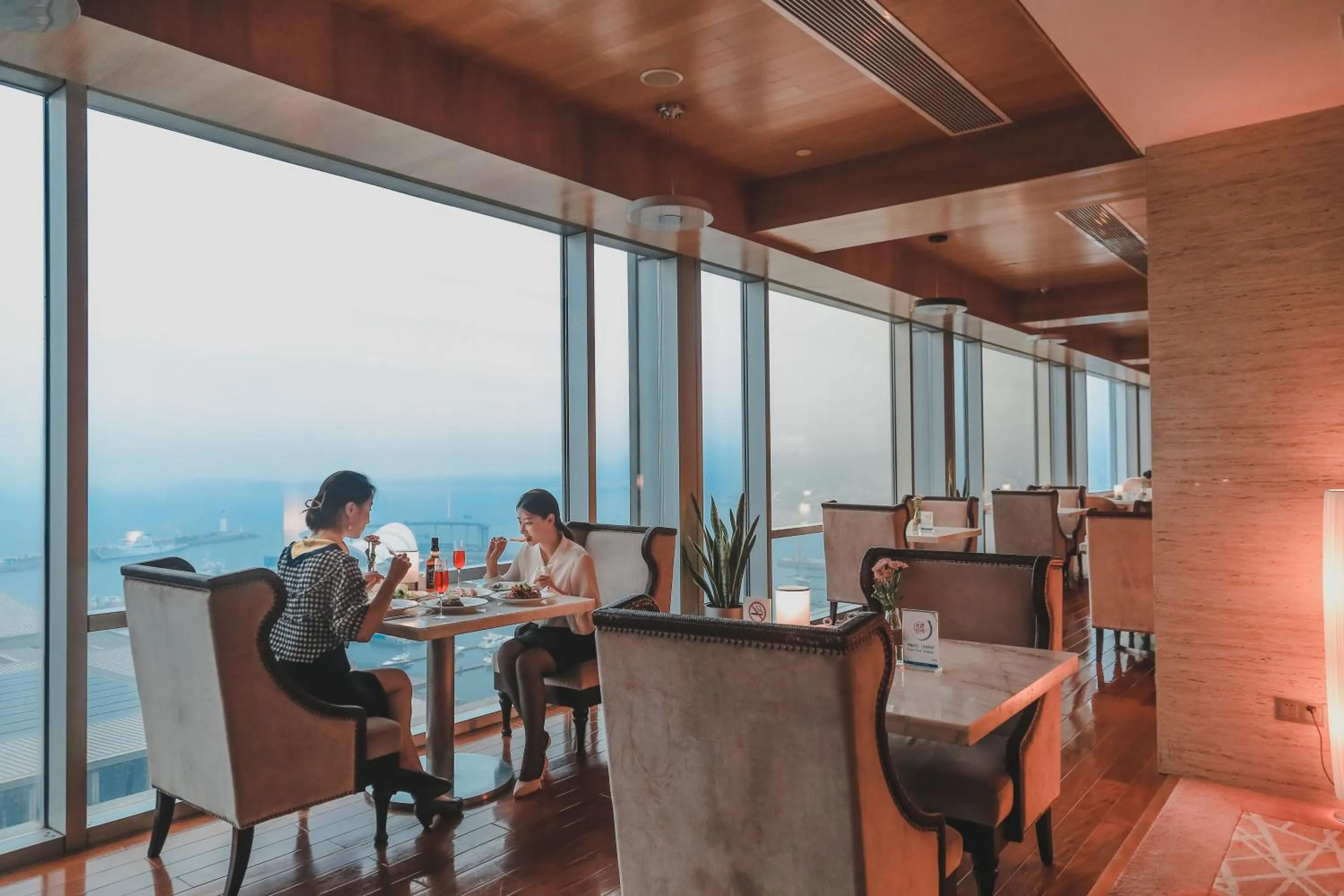 Seating area in InterContinental Qingdao by IHG