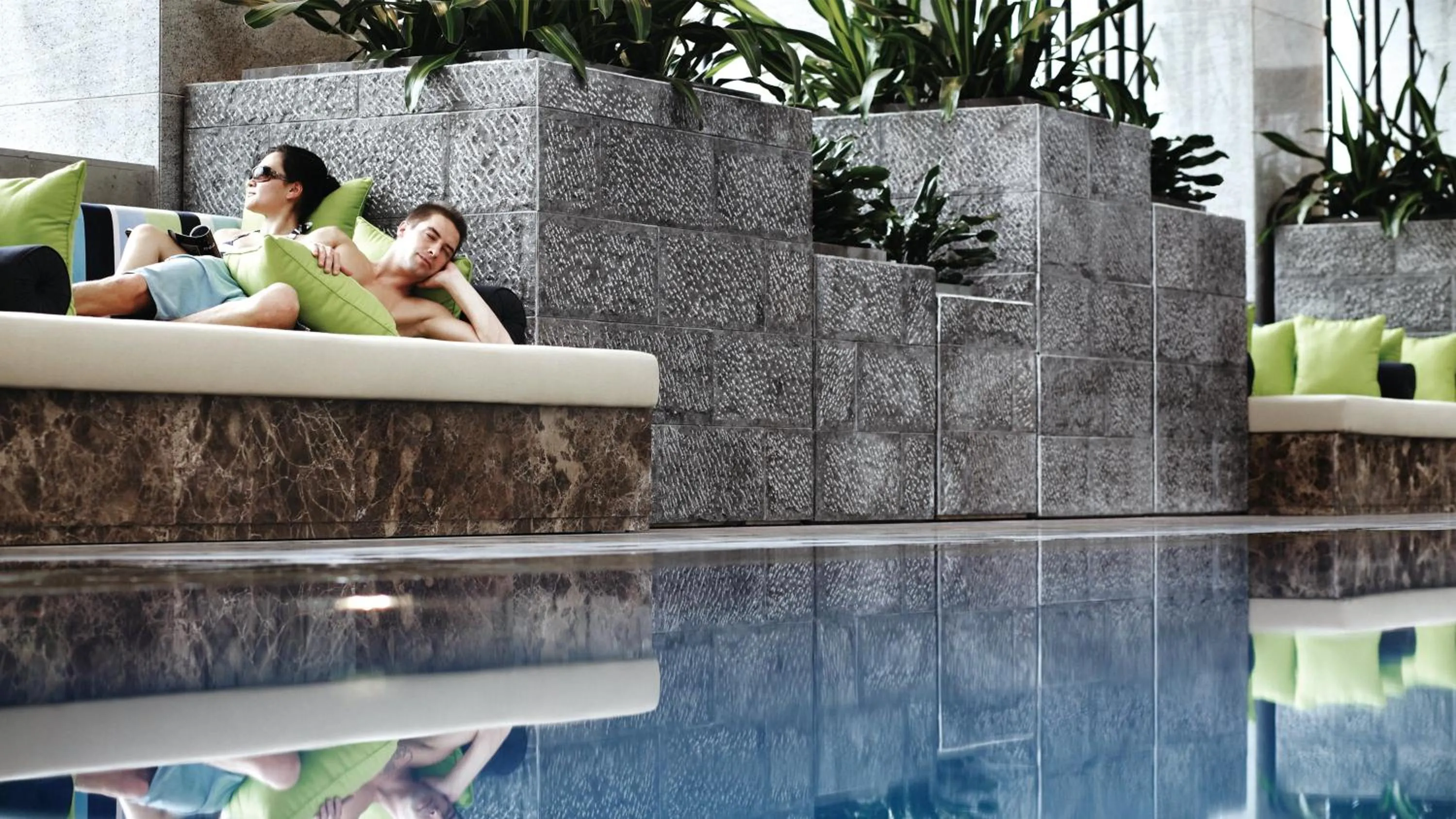 Swimming pool in InterContinental Qingdao by IHG