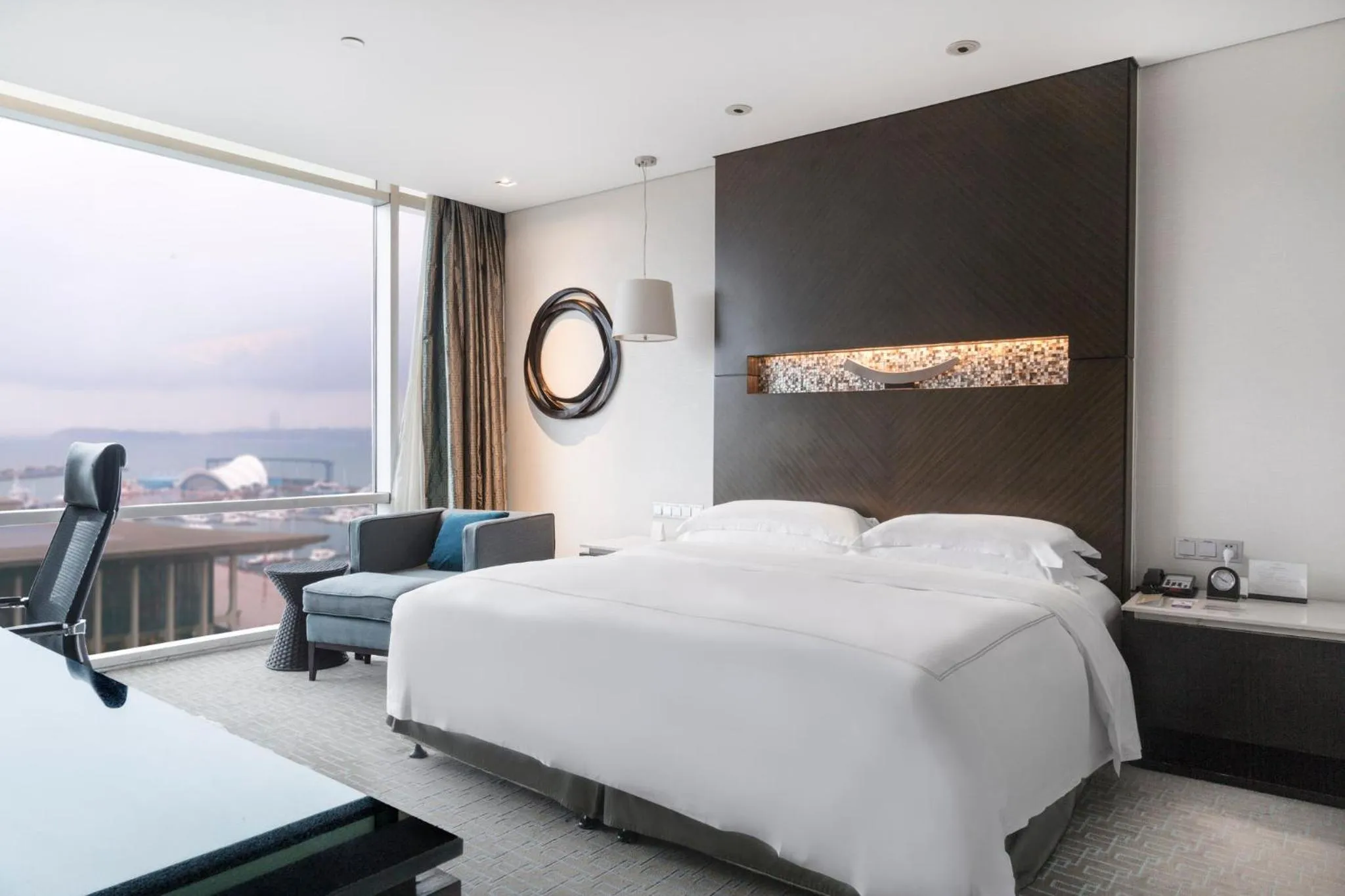 Bedroom, Bed in InterContinental Qingdao by IHG