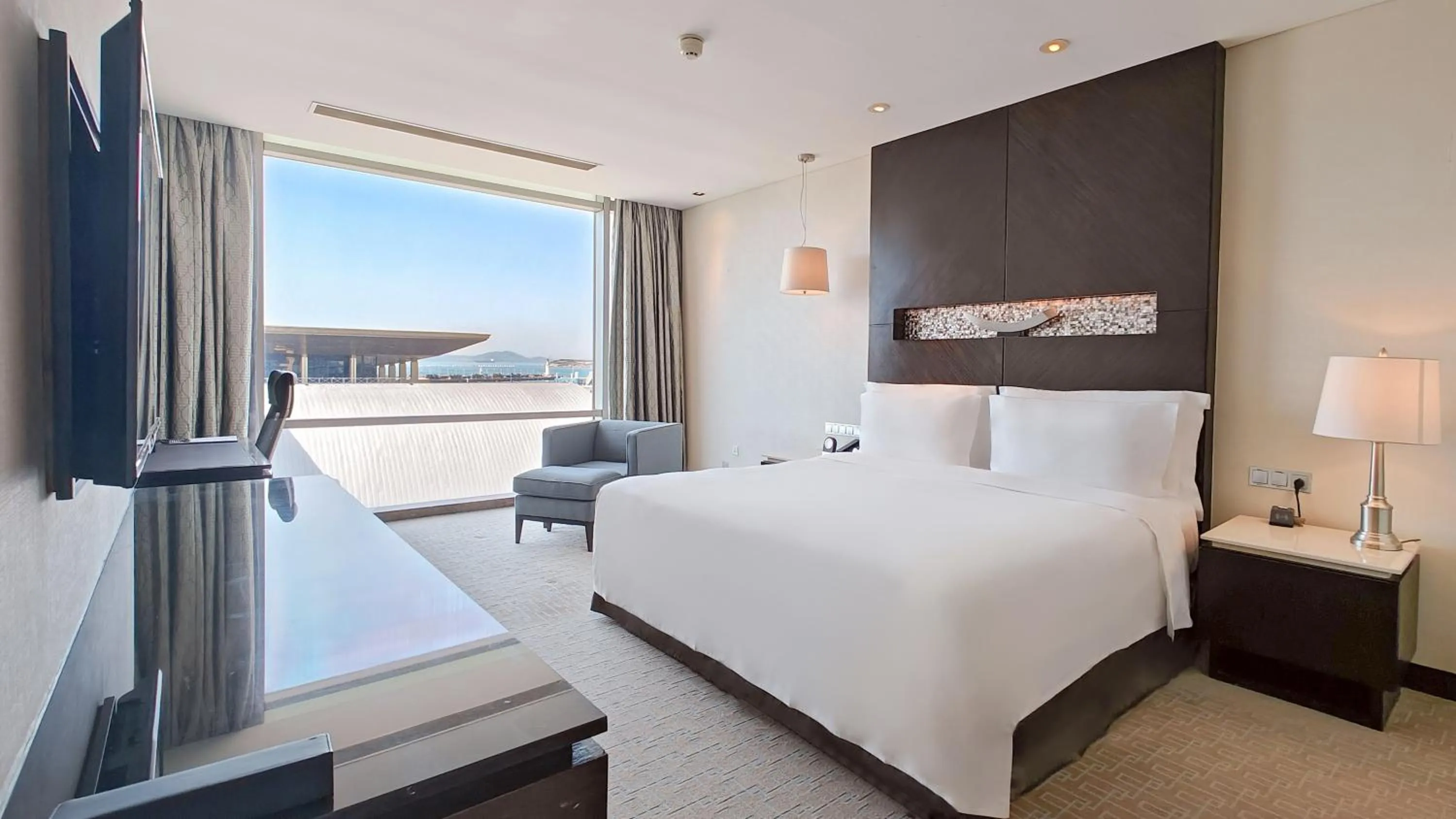 Bedroom, Bed in InterContinental Qingdao by IHG