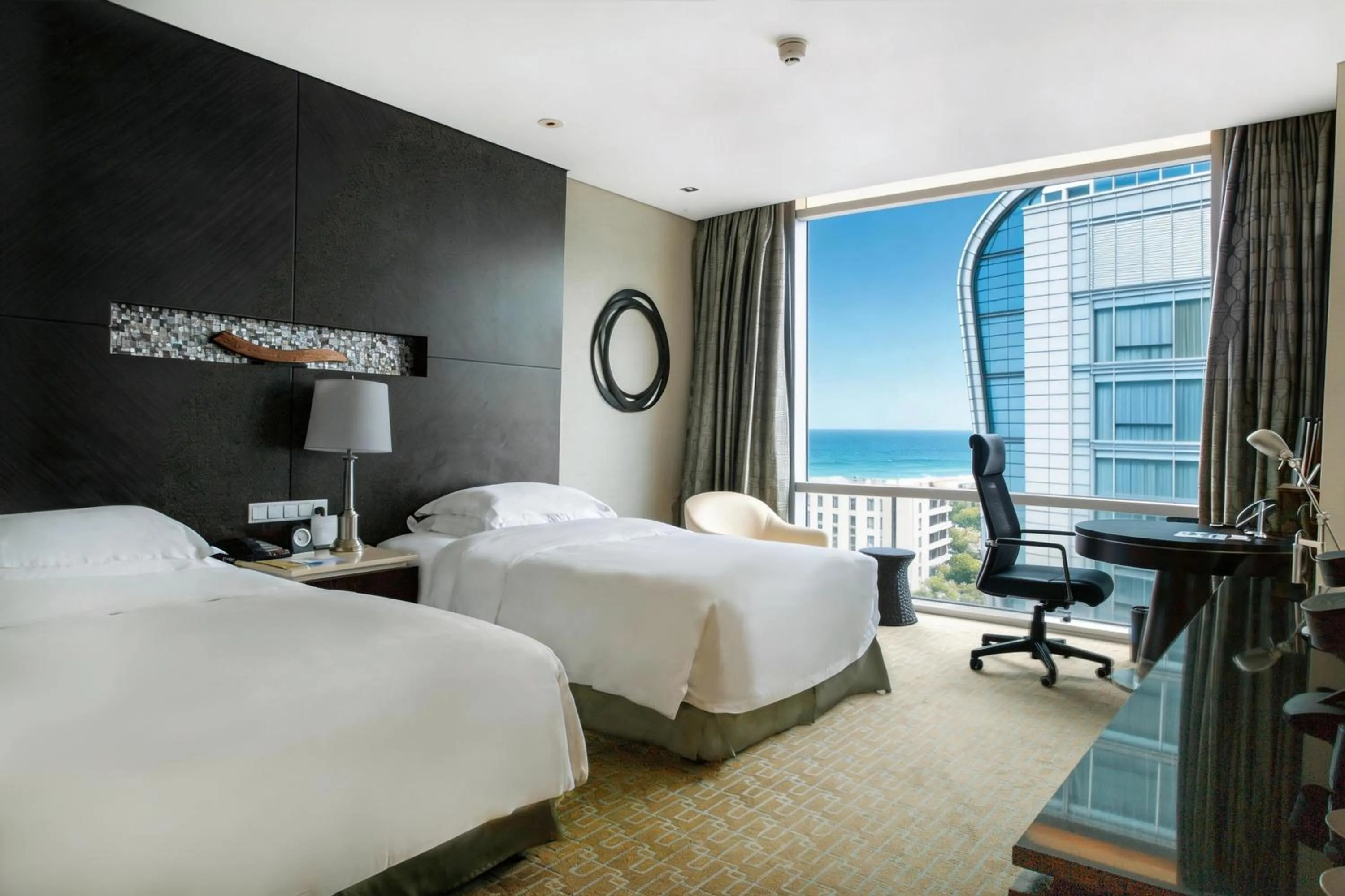 Property building, Bed in InterContinental Qingdao by IHG