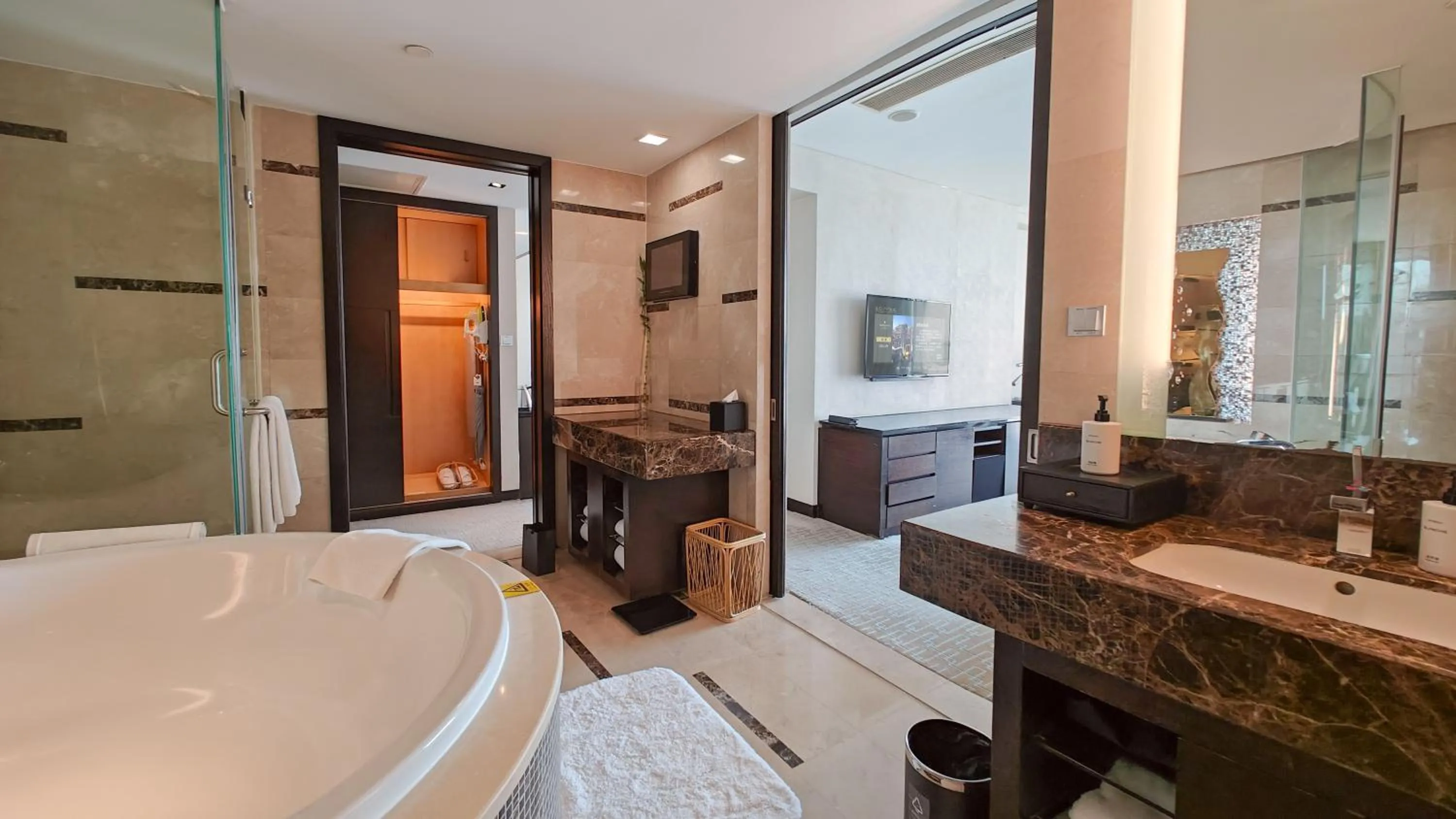 Bathroom in InterContinental Qingdao by IHG