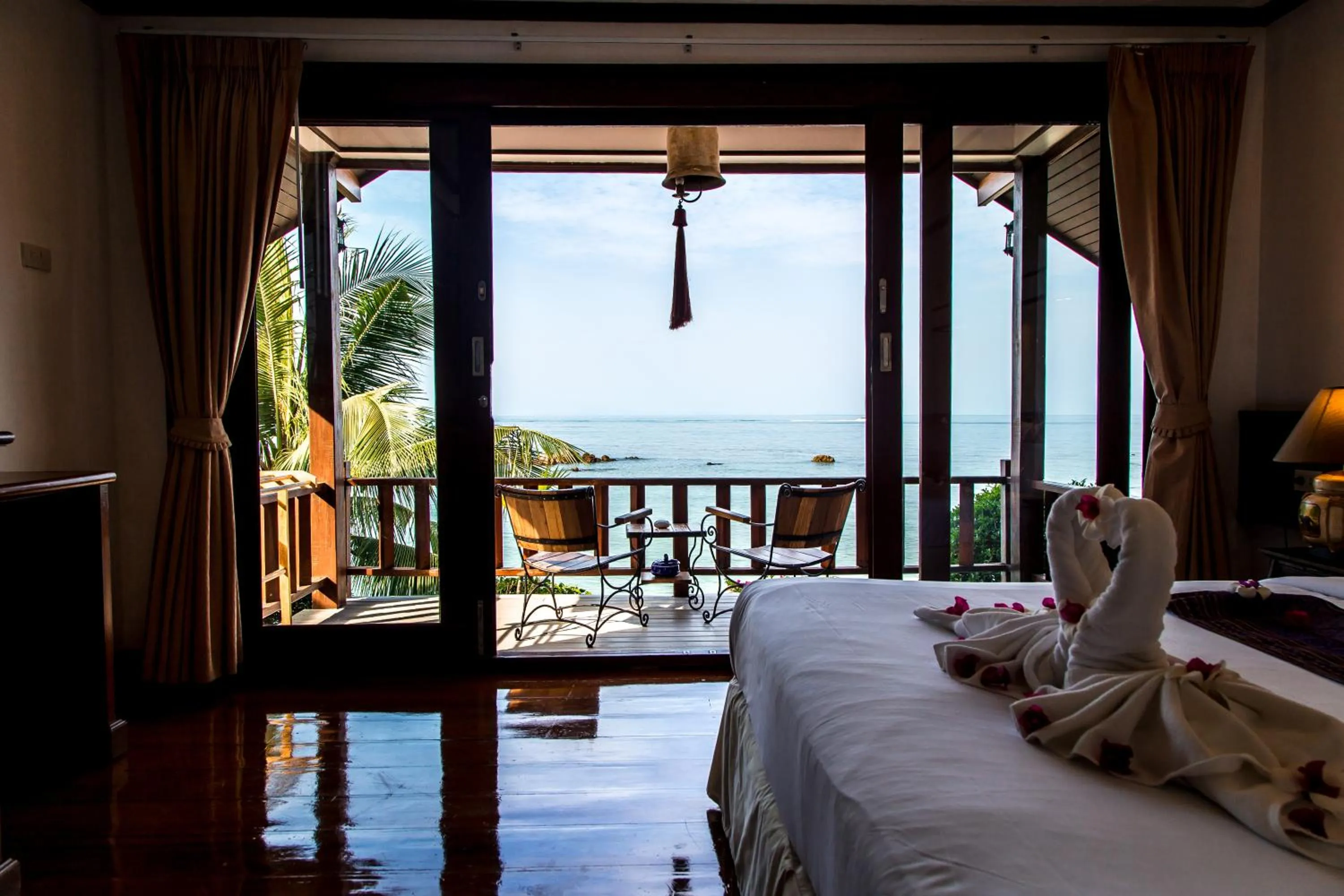 Balcony/Terrace, Bed in Zama Resort Koh Phangan