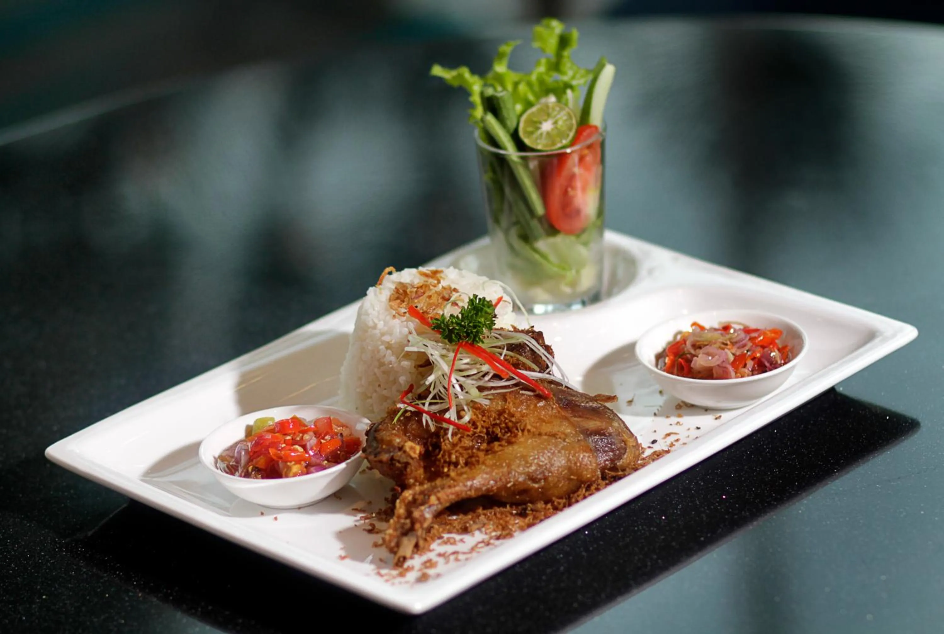 Food close-up in Swiss-Belinn Airport Surabaya