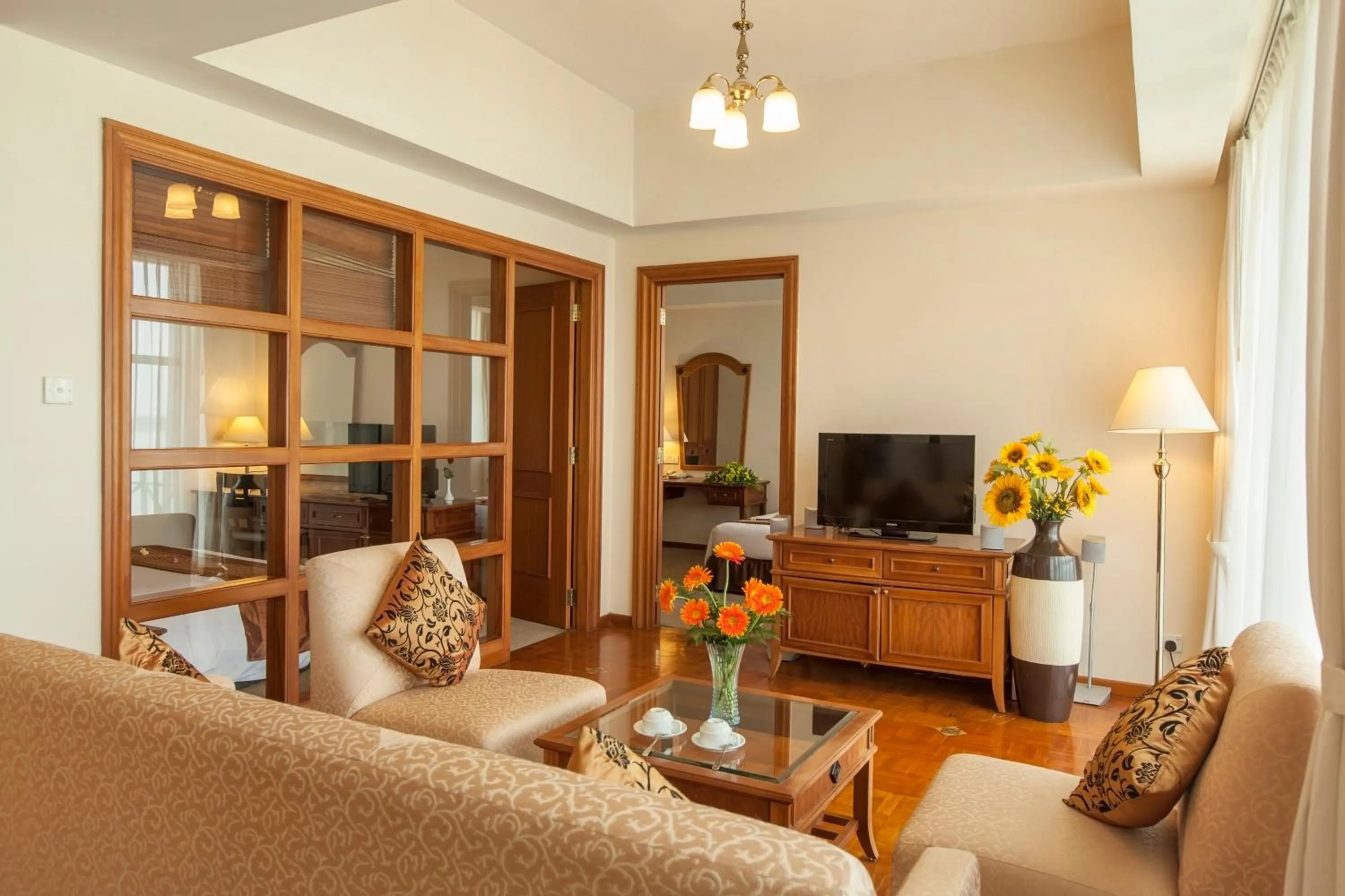 Living room in Himawari Hotel Apartments