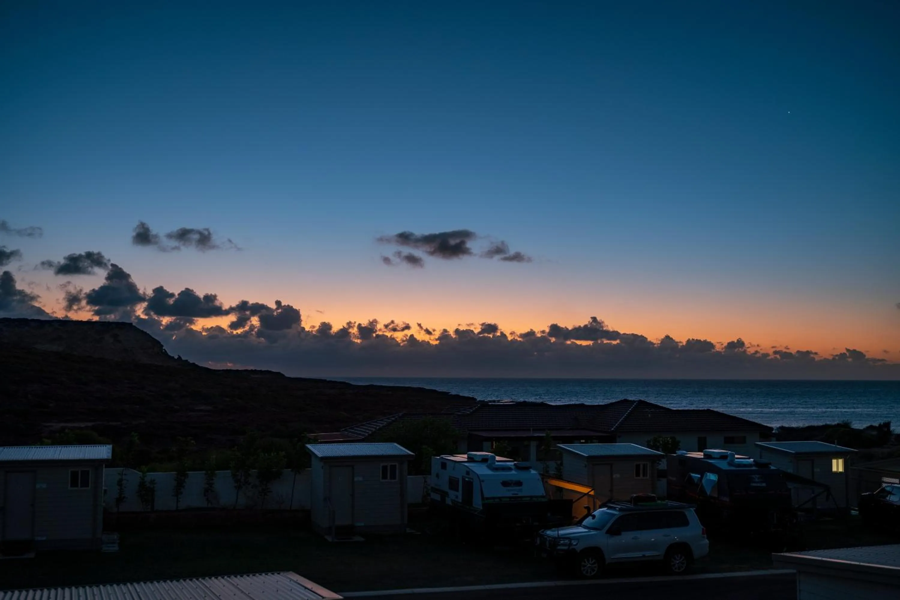 Sea view in Kalbarri Red Bluff Tourist Park