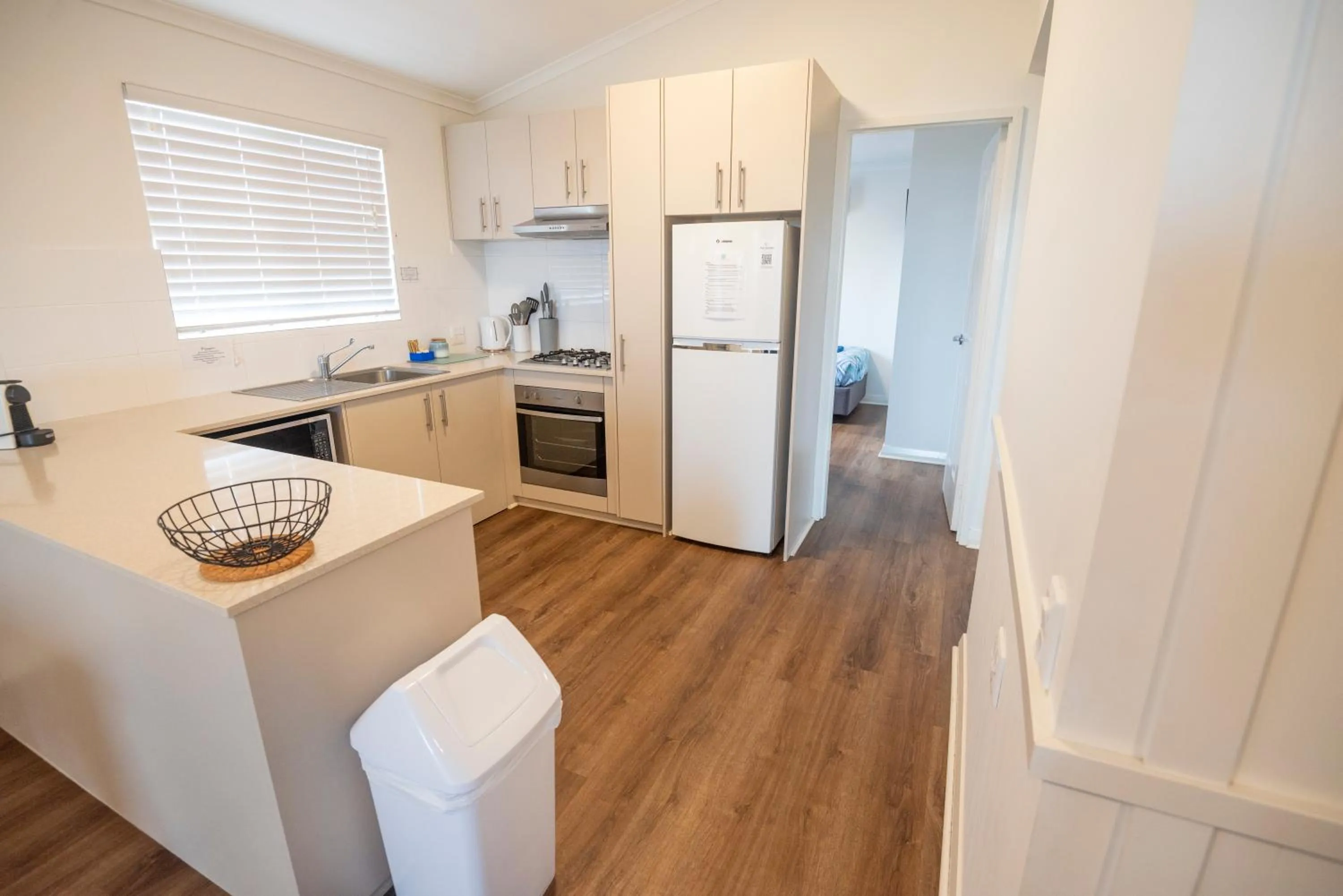 kitchen in Kalbarri Red Bluff Tourist Park