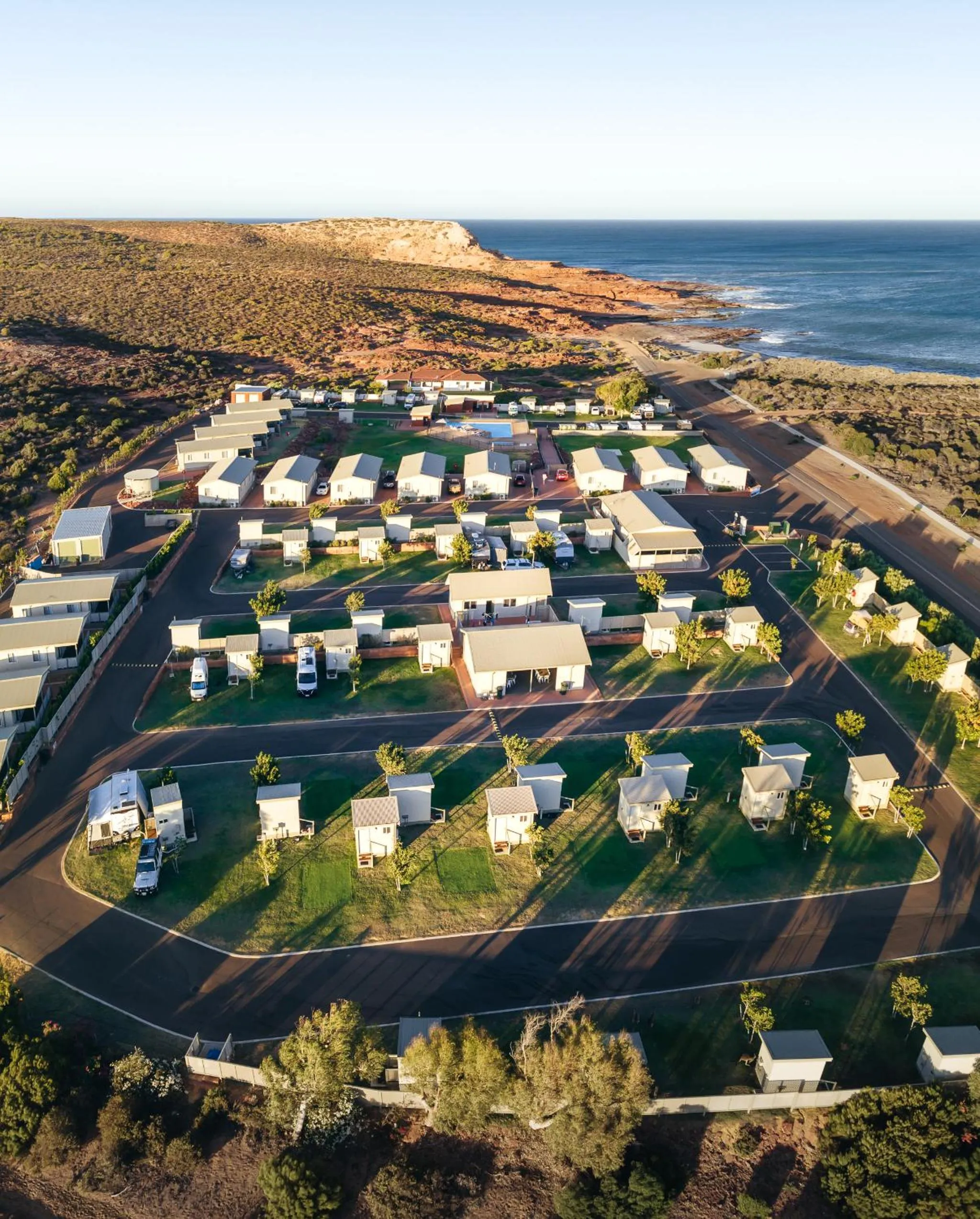 Property building in Kalbarri Red Bluff Tourist Park
