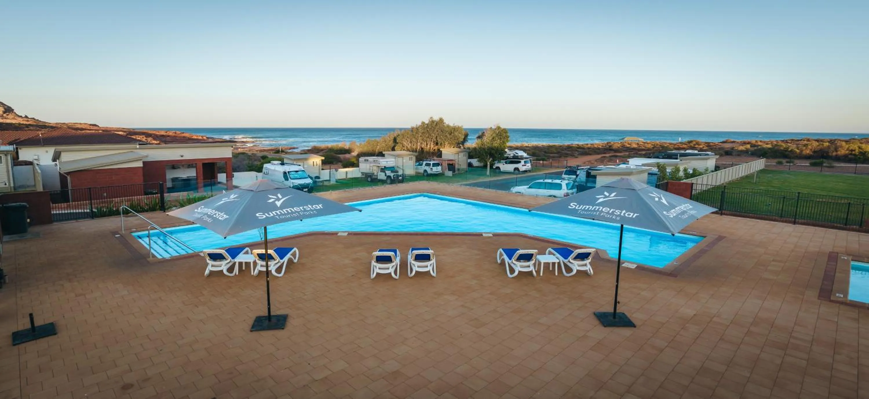 Swimming pool in Kalbarri Red Bluff Tourist Park