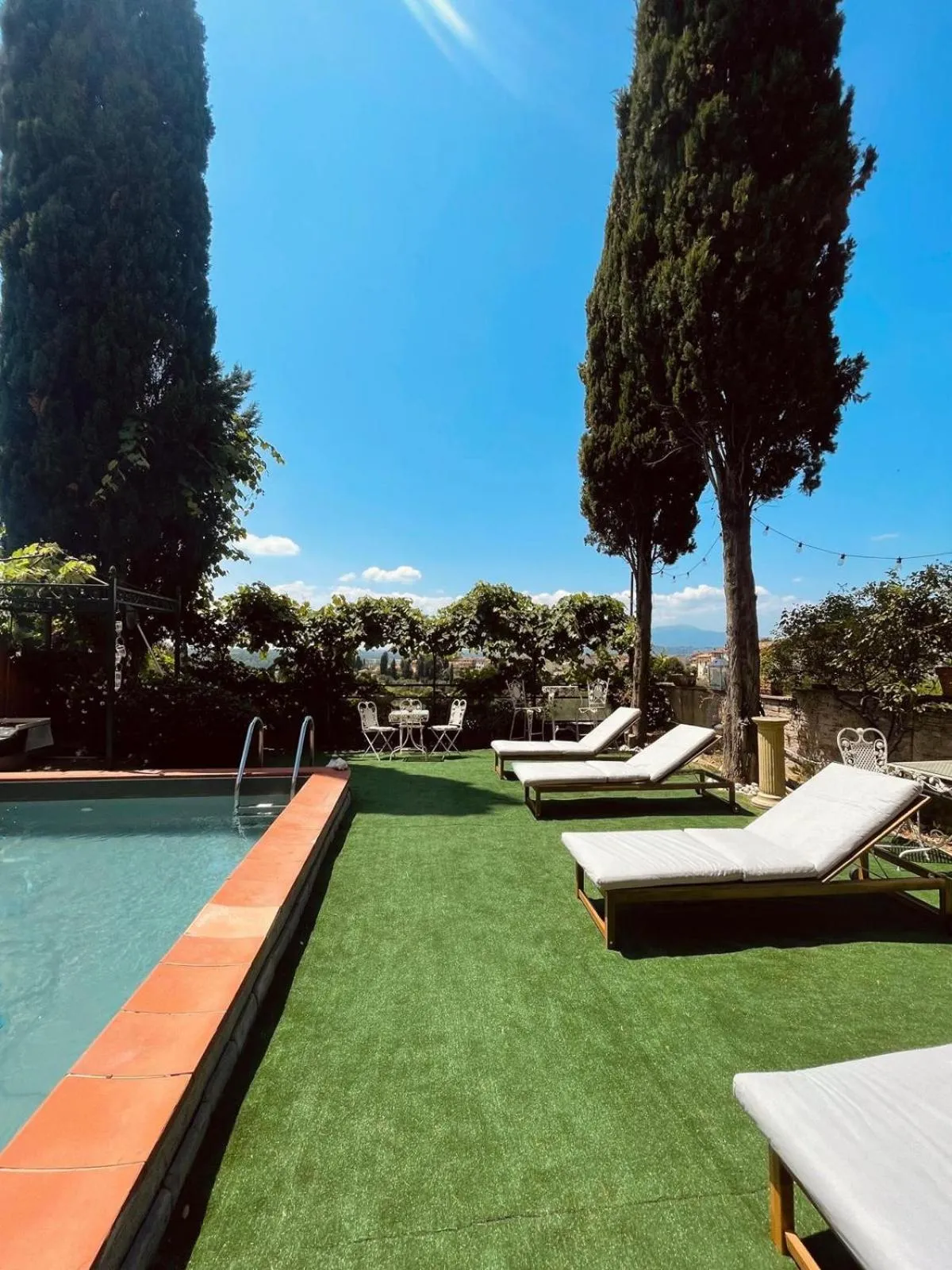 Garden view in Quattro Gigli Hotel